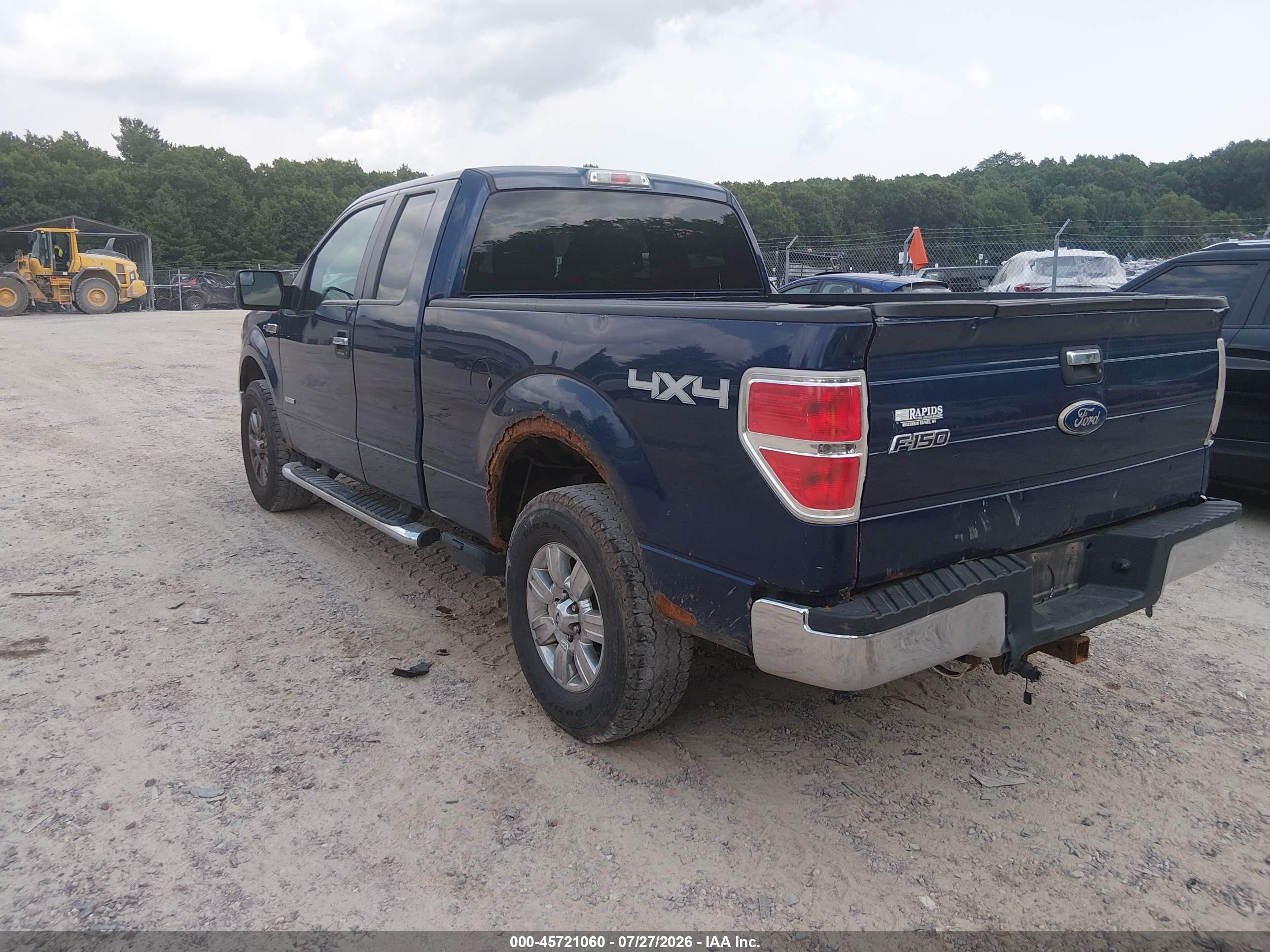 2012 Ford F-150 Xlt Blue vin: 1FTFX1ET2CFA87612