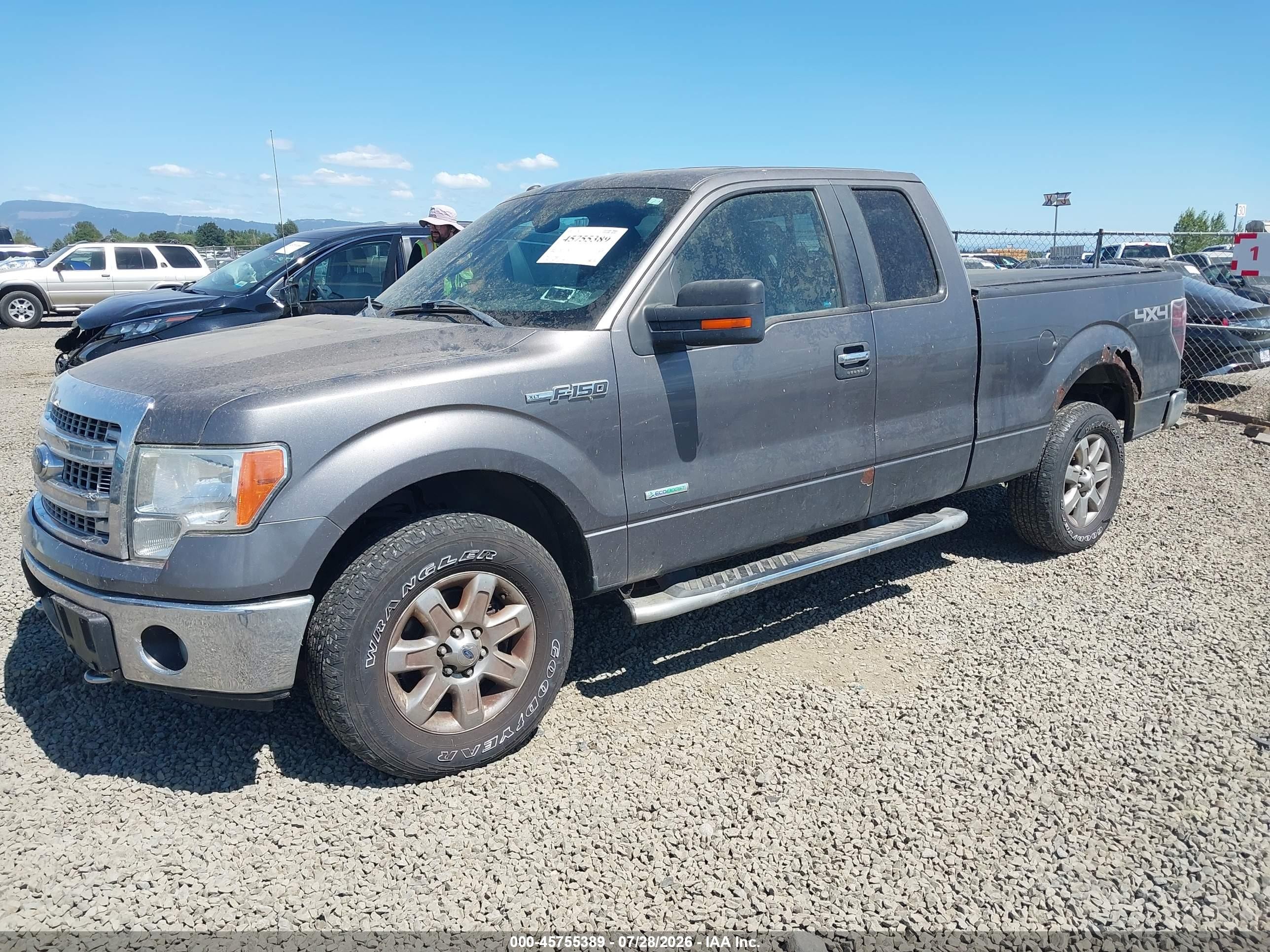 2013 Ford F-150 Xlt Gray vin: 1FTFX1ET2DFA36192