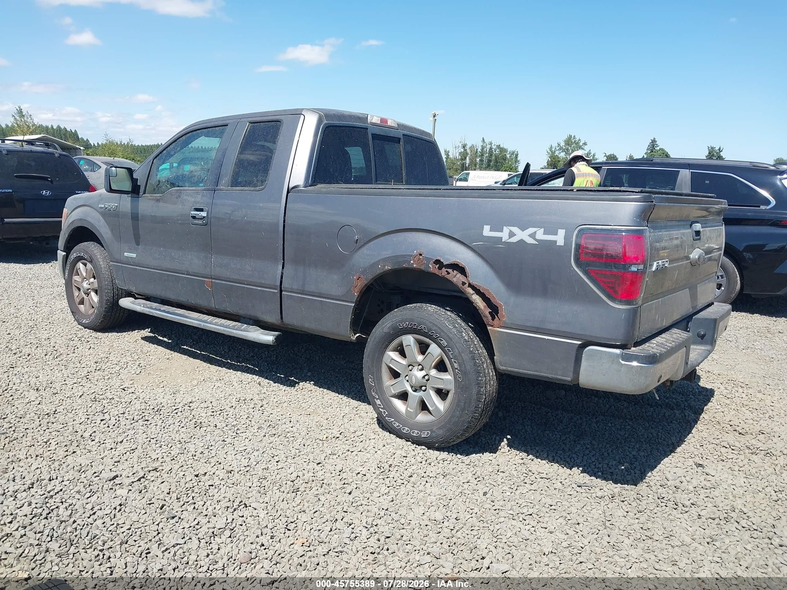 2013 Ford F-150 Xlt Gray vin: 1FTFX1ET2DFA36192