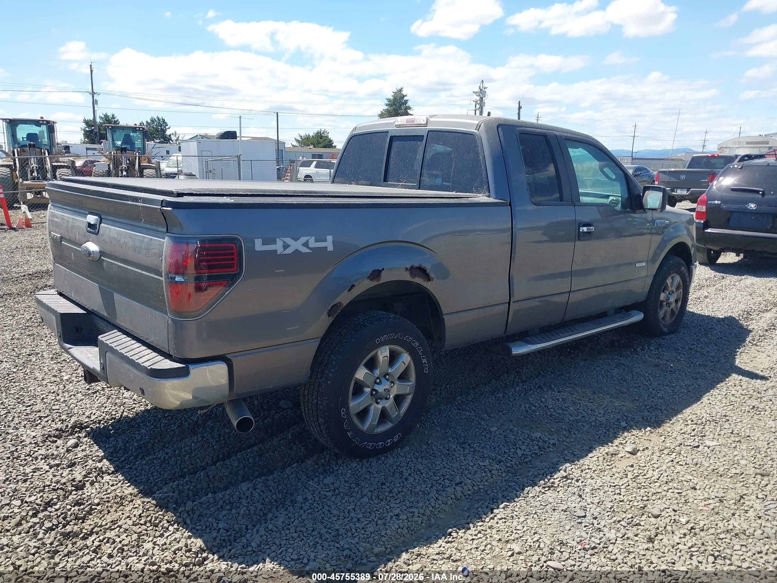 2013 Ford F-150 Xlt Gray vin: 1FTFX1ET2DFA36192