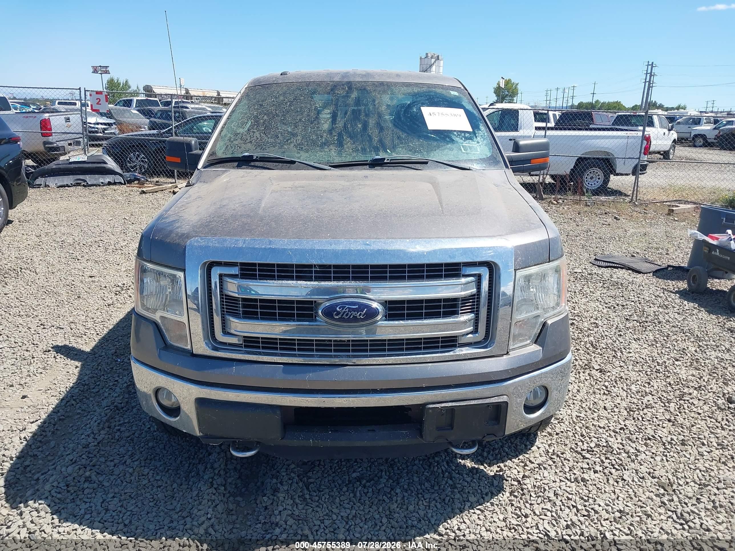 2013 Ford F-150 Xlt Gray vin: 1FTFX1ET2DFA36192