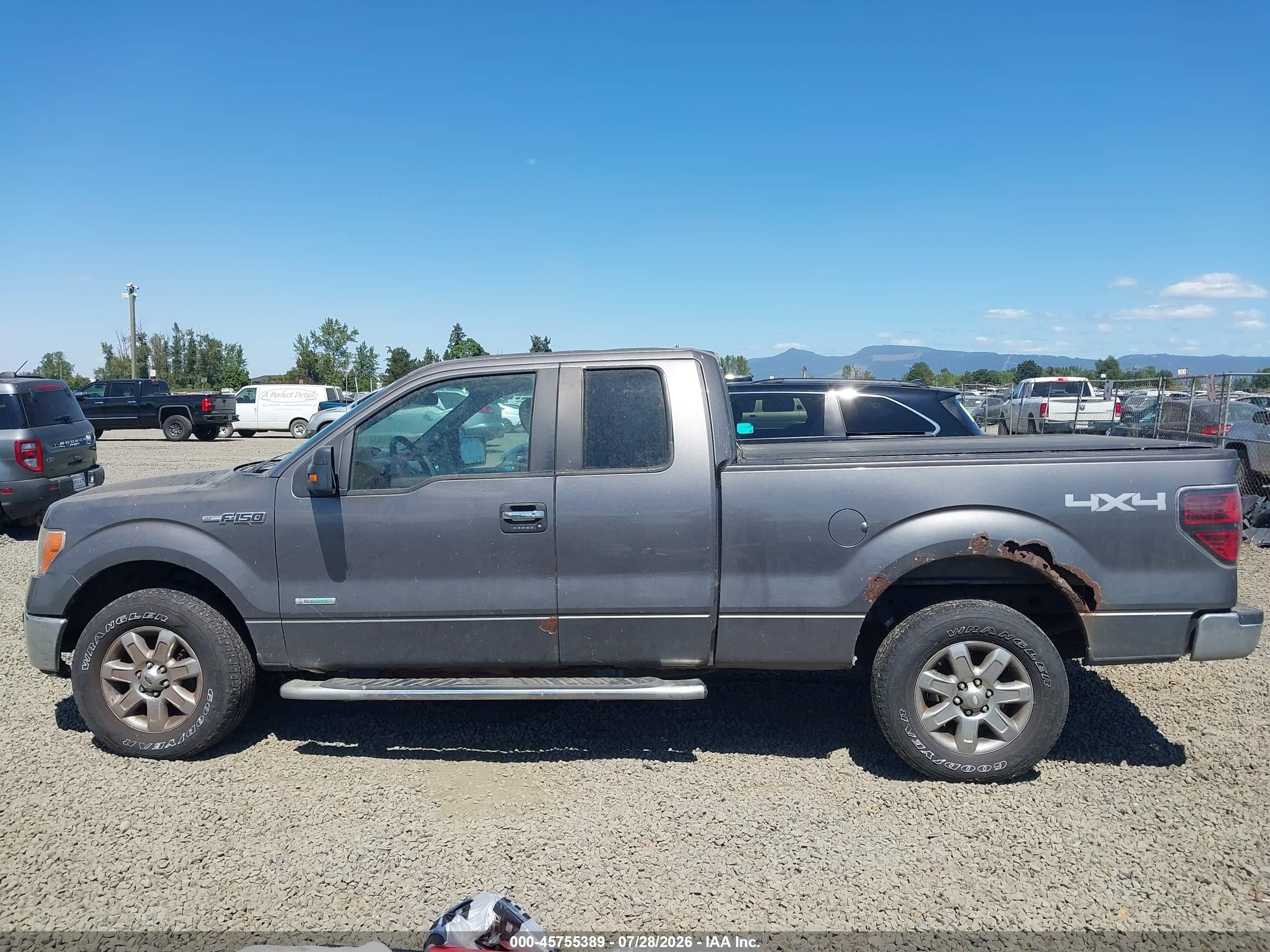 2013 Ford F-150 Xlt Gray vin: 1FTFX1ET2DFA36192