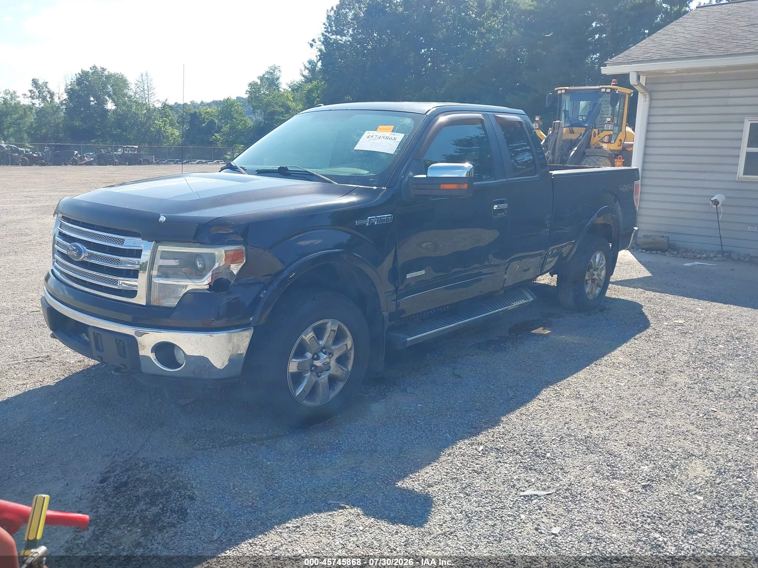 2013 Ford F-150 Lariat Black vin: 1FTFX1ET2DFB12218