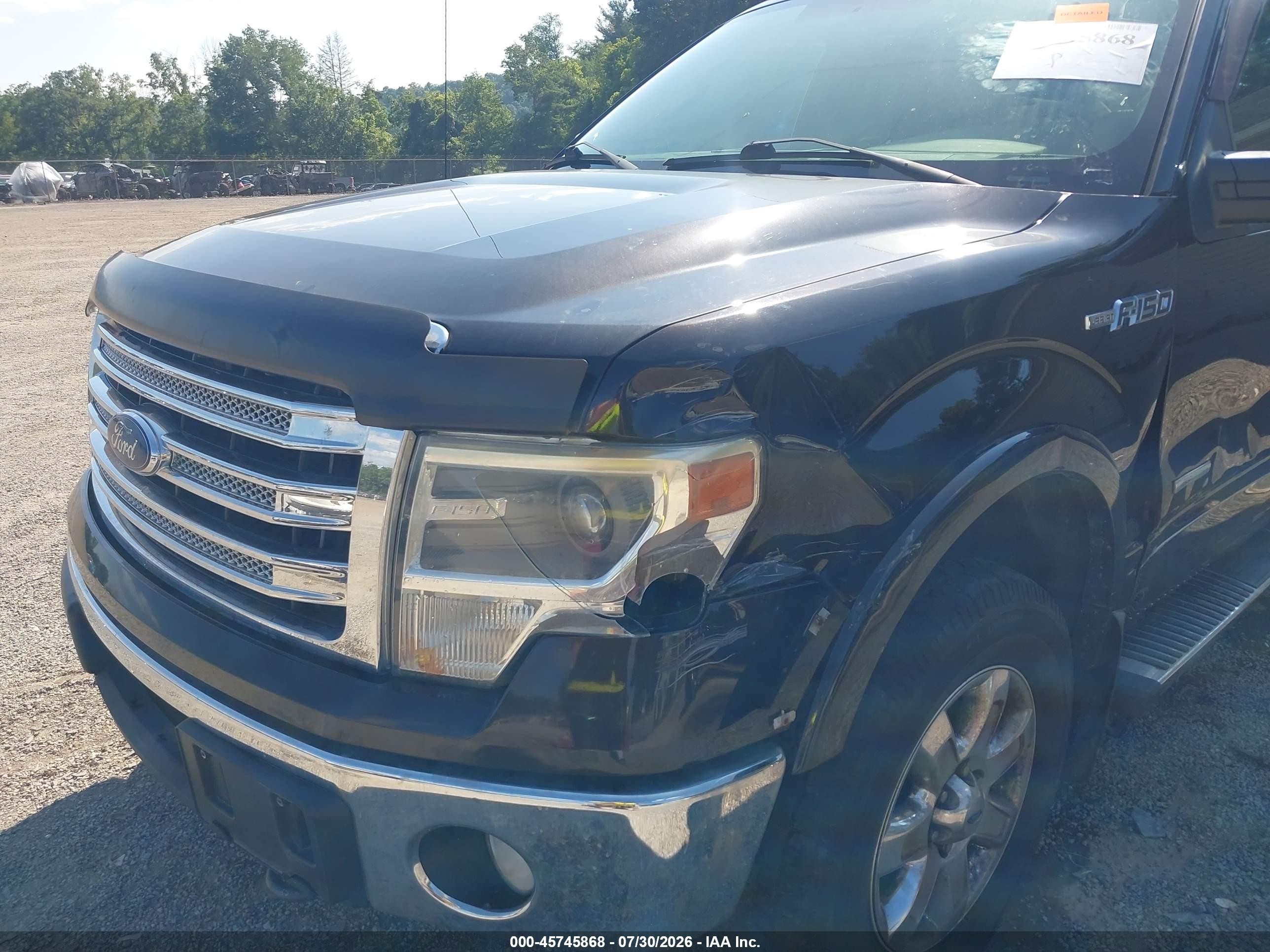 2013 Ford F-150 Lariat Black vin: 1FTFX1ET2DFB12218