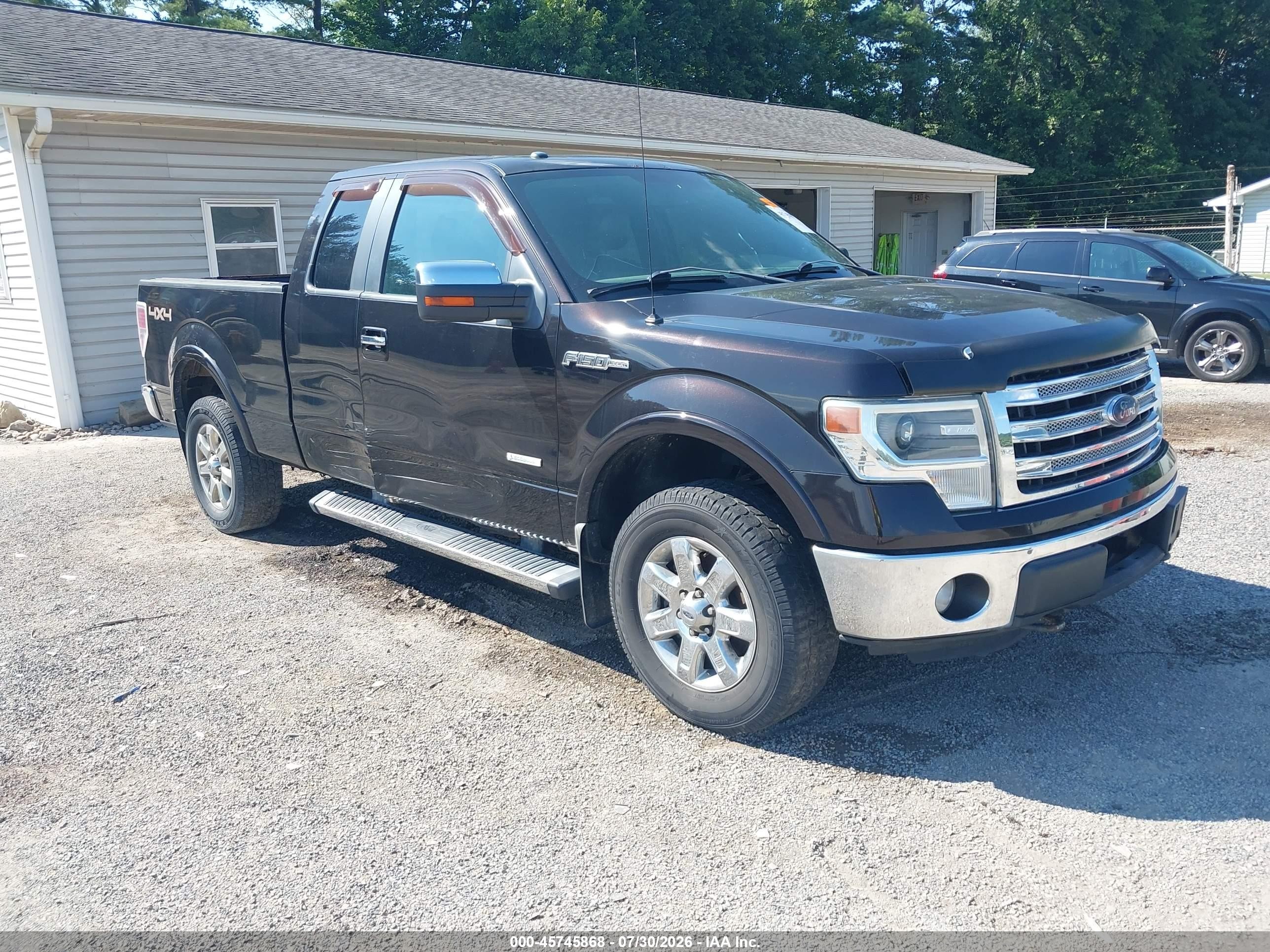 2013 Ford F-150 Lariat Black vin: 1FTFX1ET2DFB12218