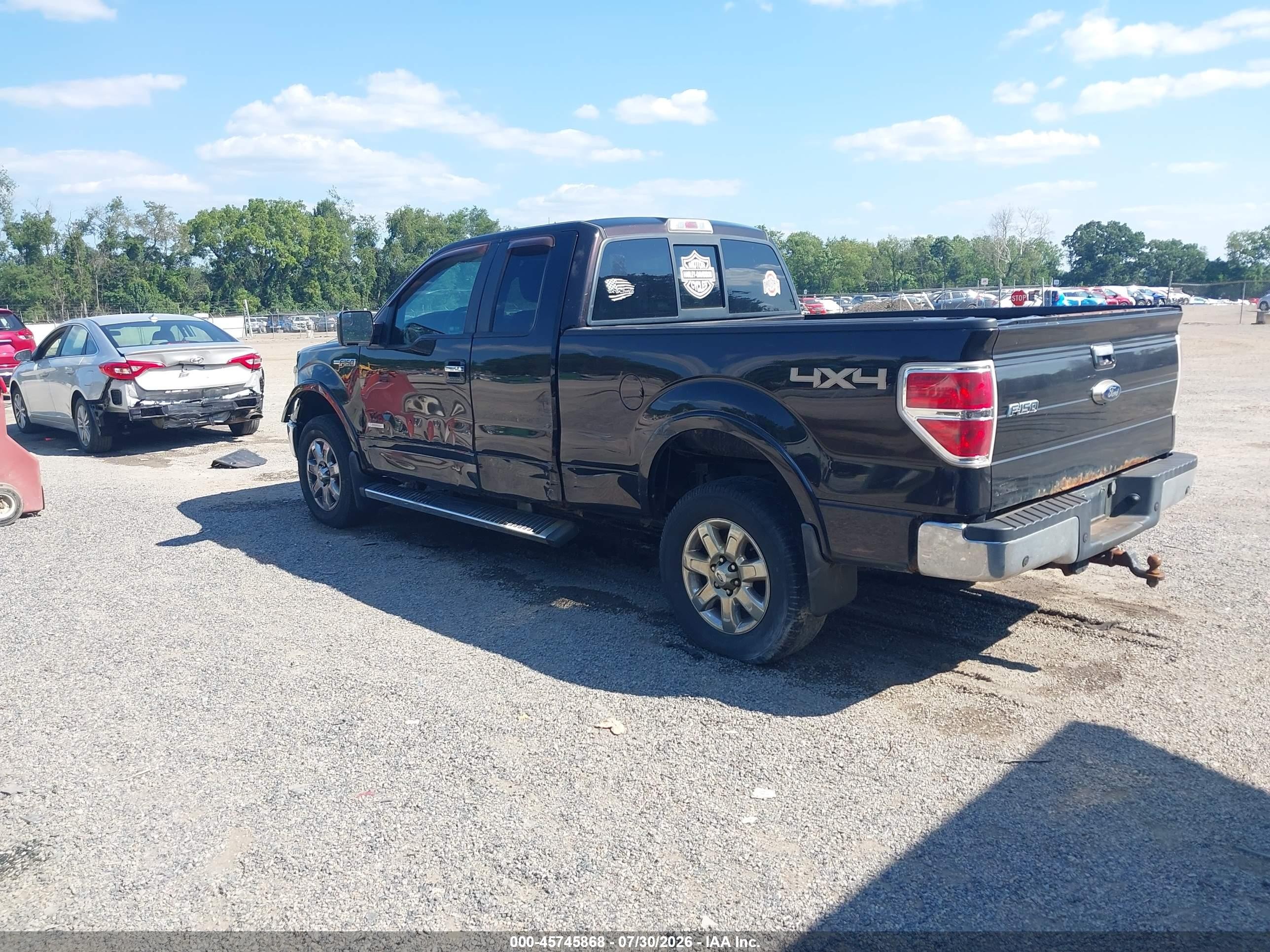 2013 Ford F-150 Lariat Black vin: 1FTFX1ET2DFB12218