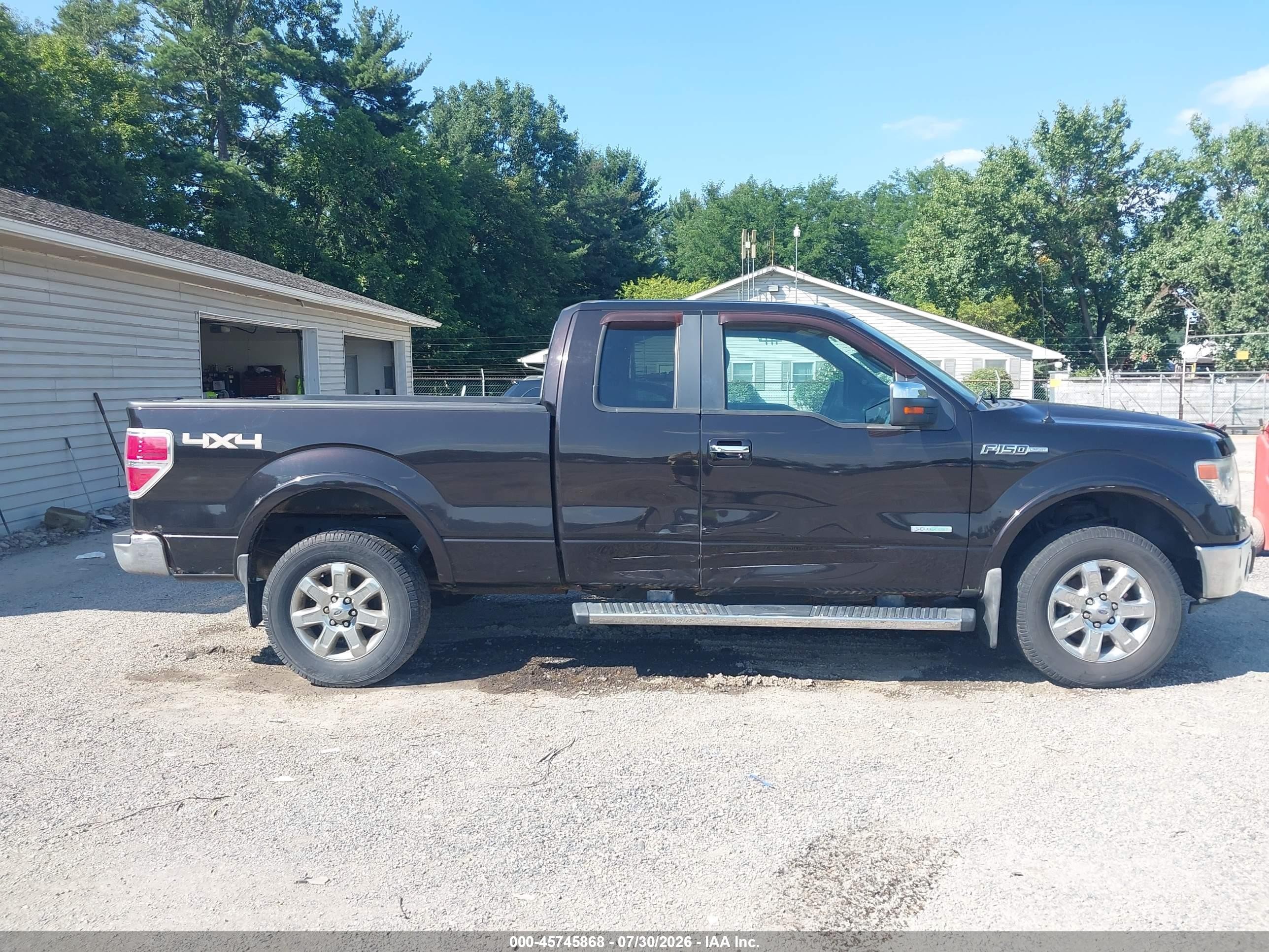 2013 Ford F-150 Lariat Black vin: 1FTFX1ET2DFB12218