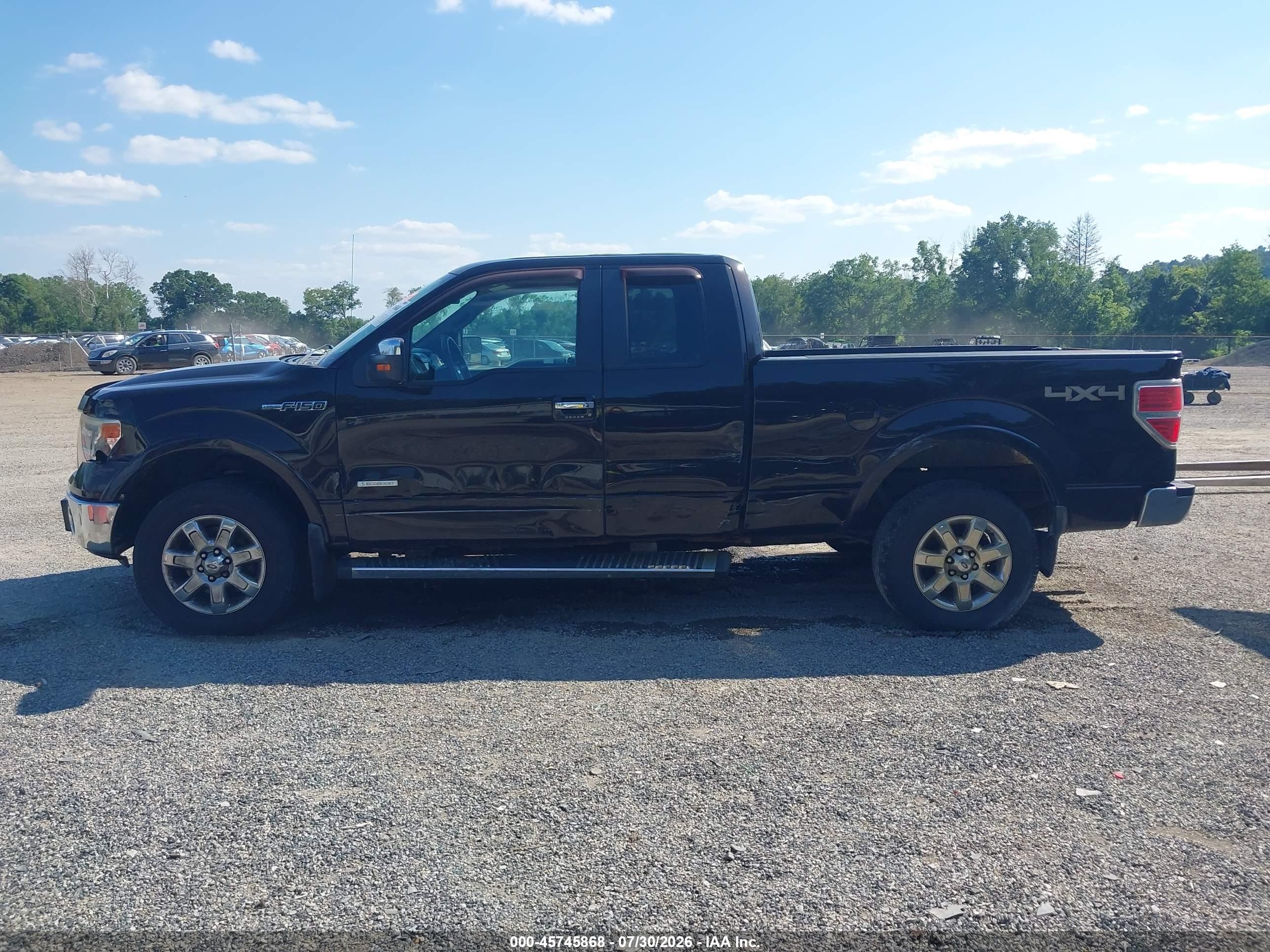 2013 Ford F-150 Lariat Black vin: 1FTFX1ET2DFB12218