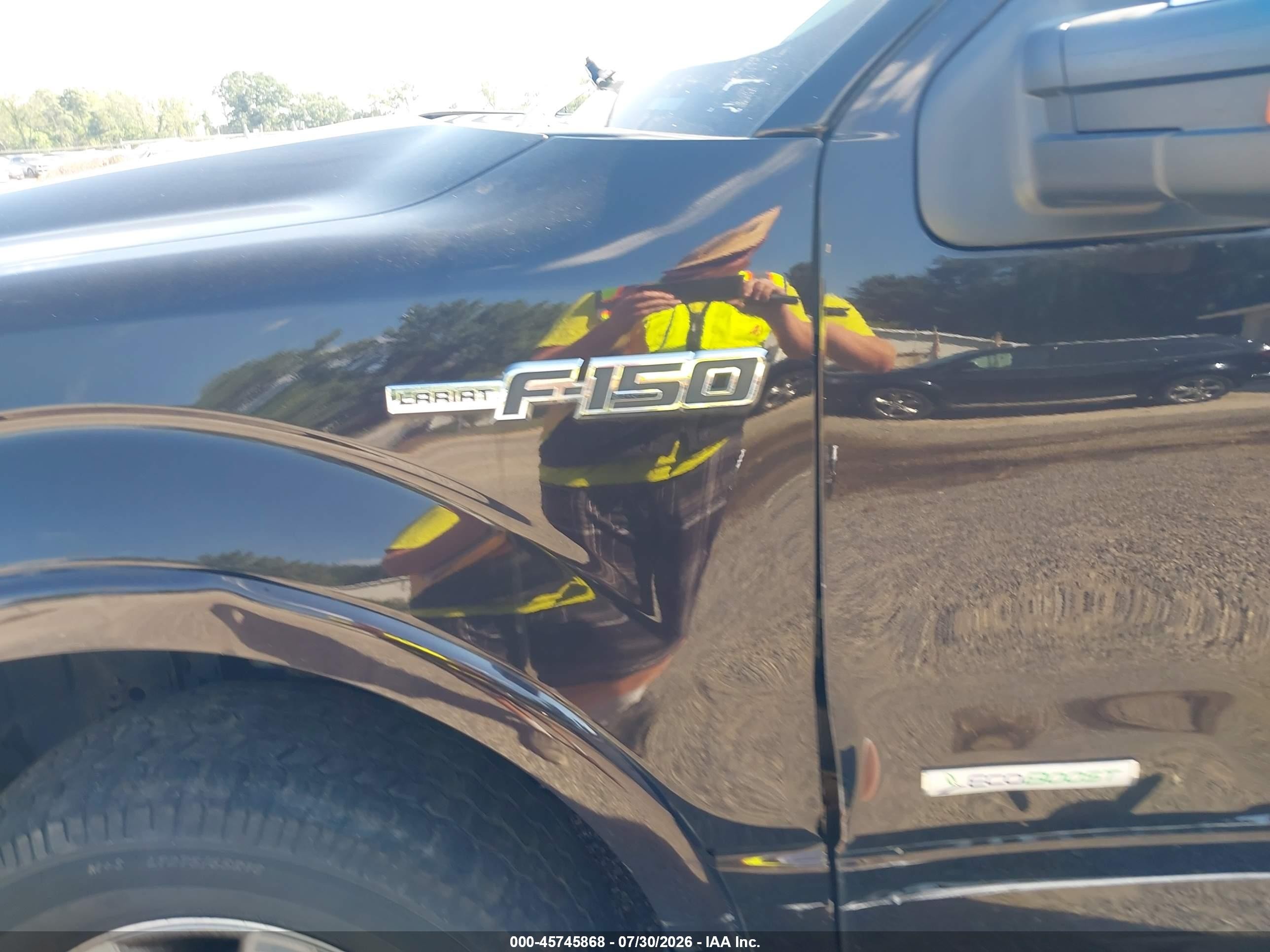 2013 Ford F-150 Lariat Black vin: 1FTFX1ET2DFB12218