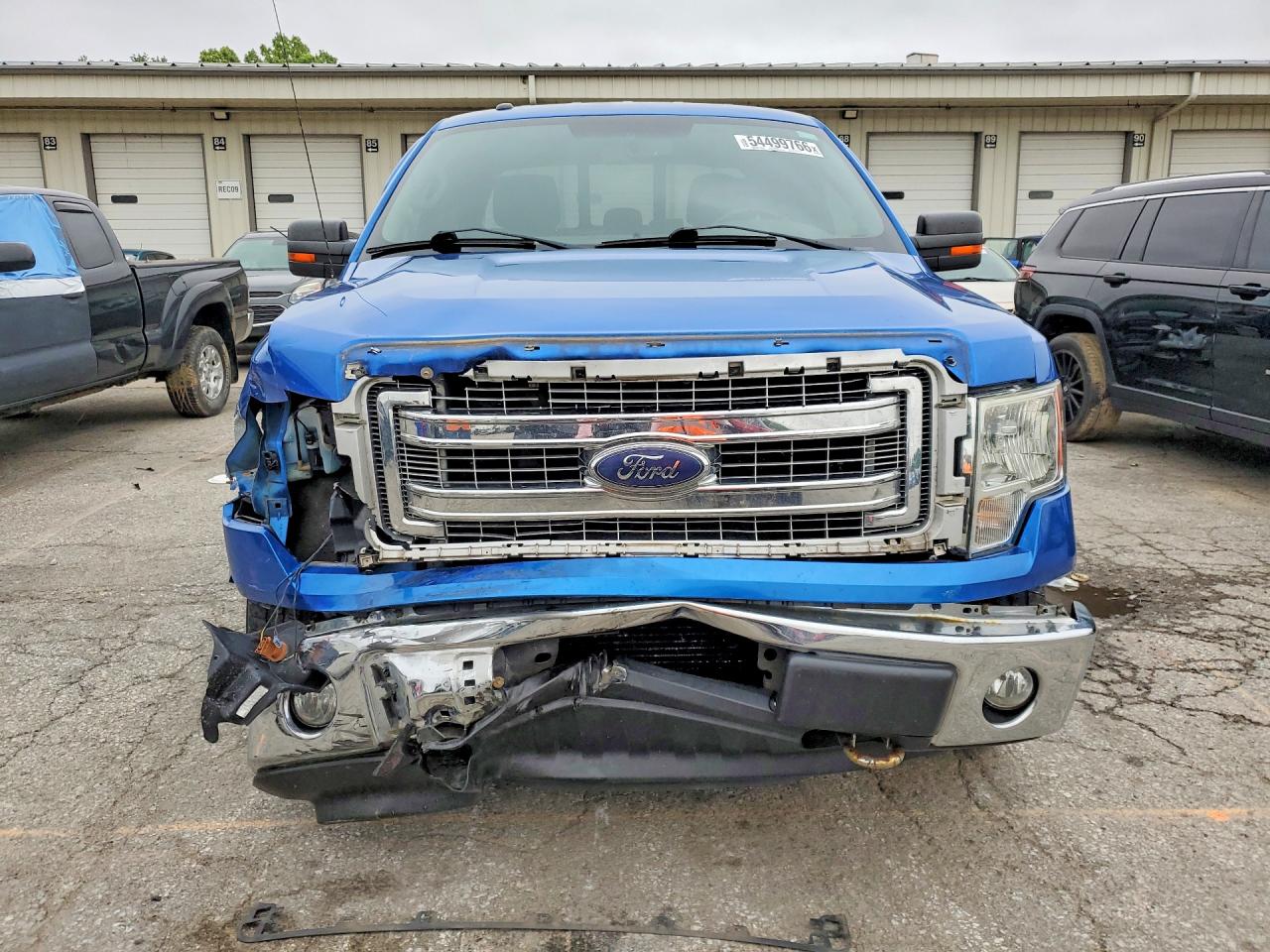 2013 Ford F150 Super Cab Blue vin: 1FTFX1ET2DFD02519