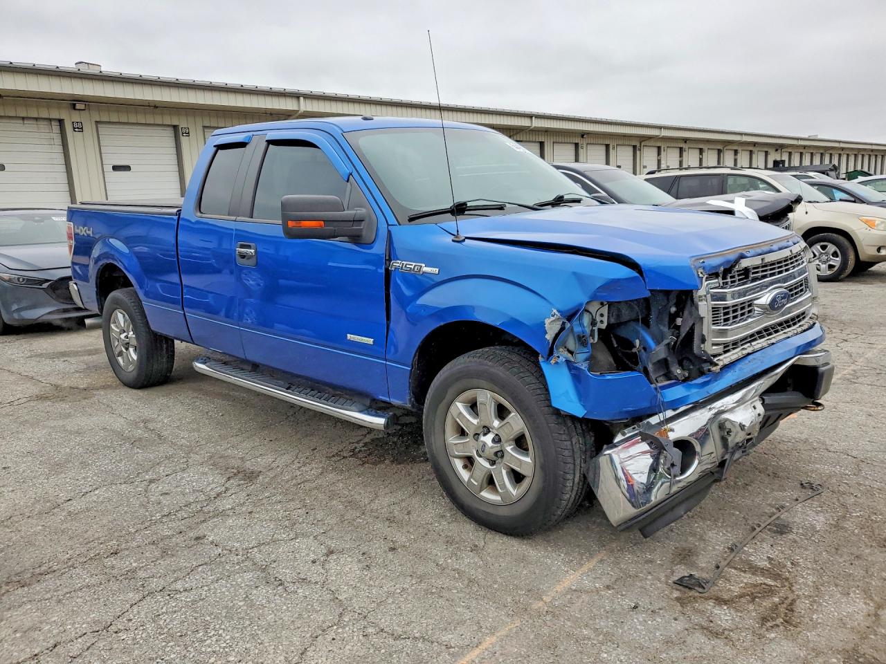 2013 Ford F150 Super Cab Blue vin: 1FTFX1ET2DFD02519