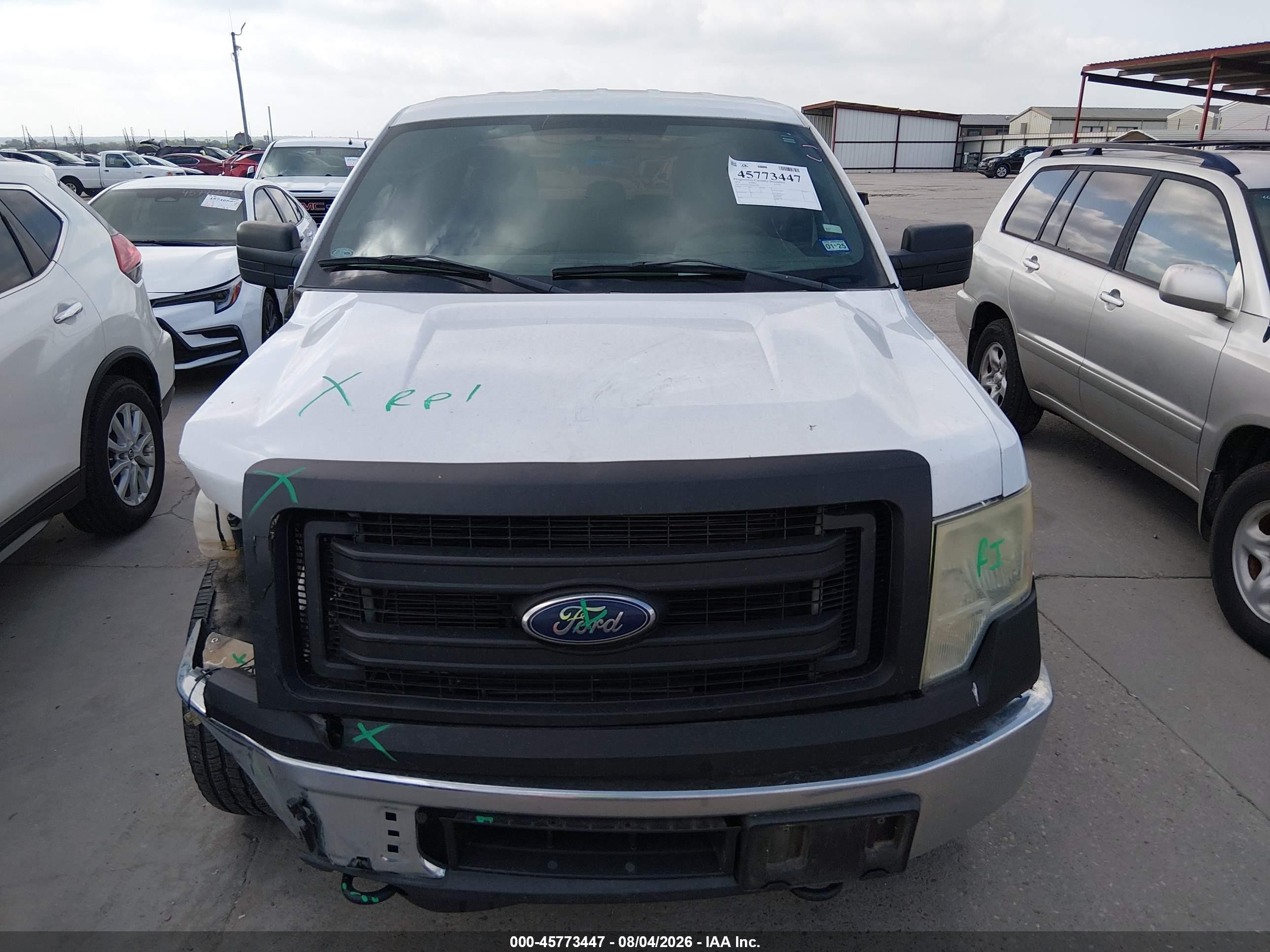 2014 Ford F-150 Xl White vin: 1FTFX1ET2EKE62778