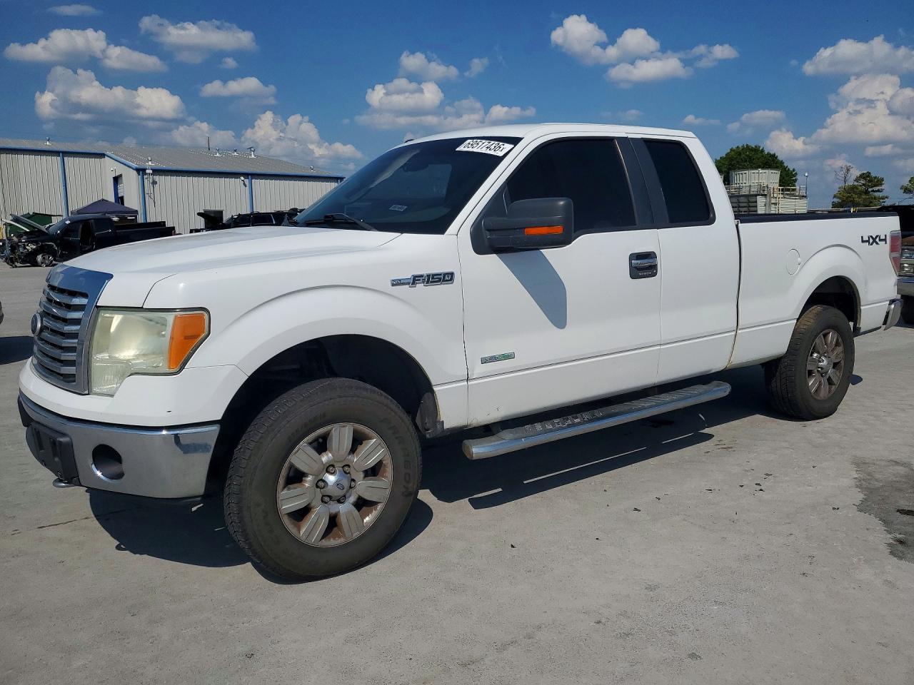 2011 Ford F150 Super Cab White vin: 1FTFX1ET3BFB23600