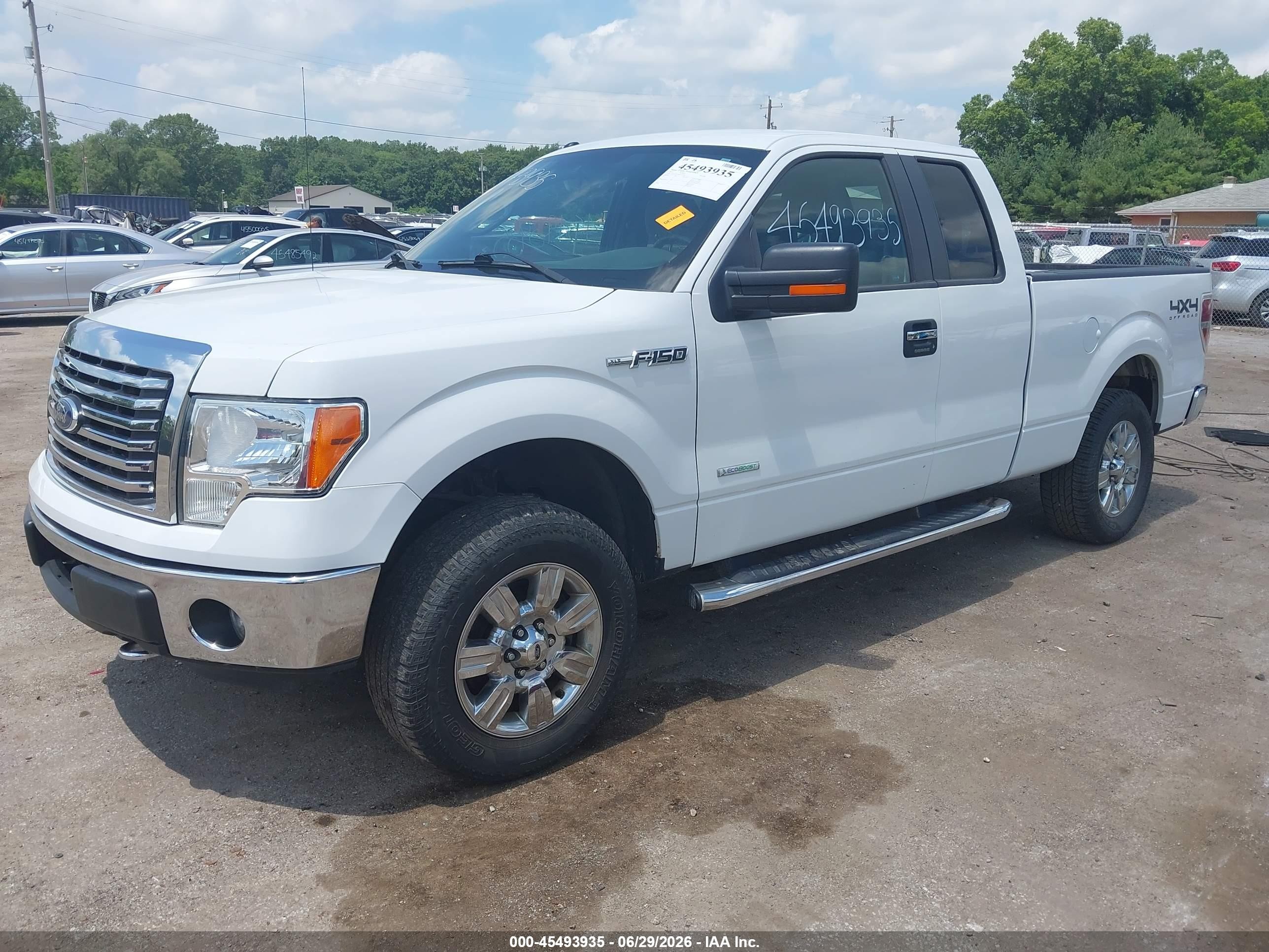 2011 Ford F-150 Xlt Белый vin: 1FTFX1ET3BFC29738