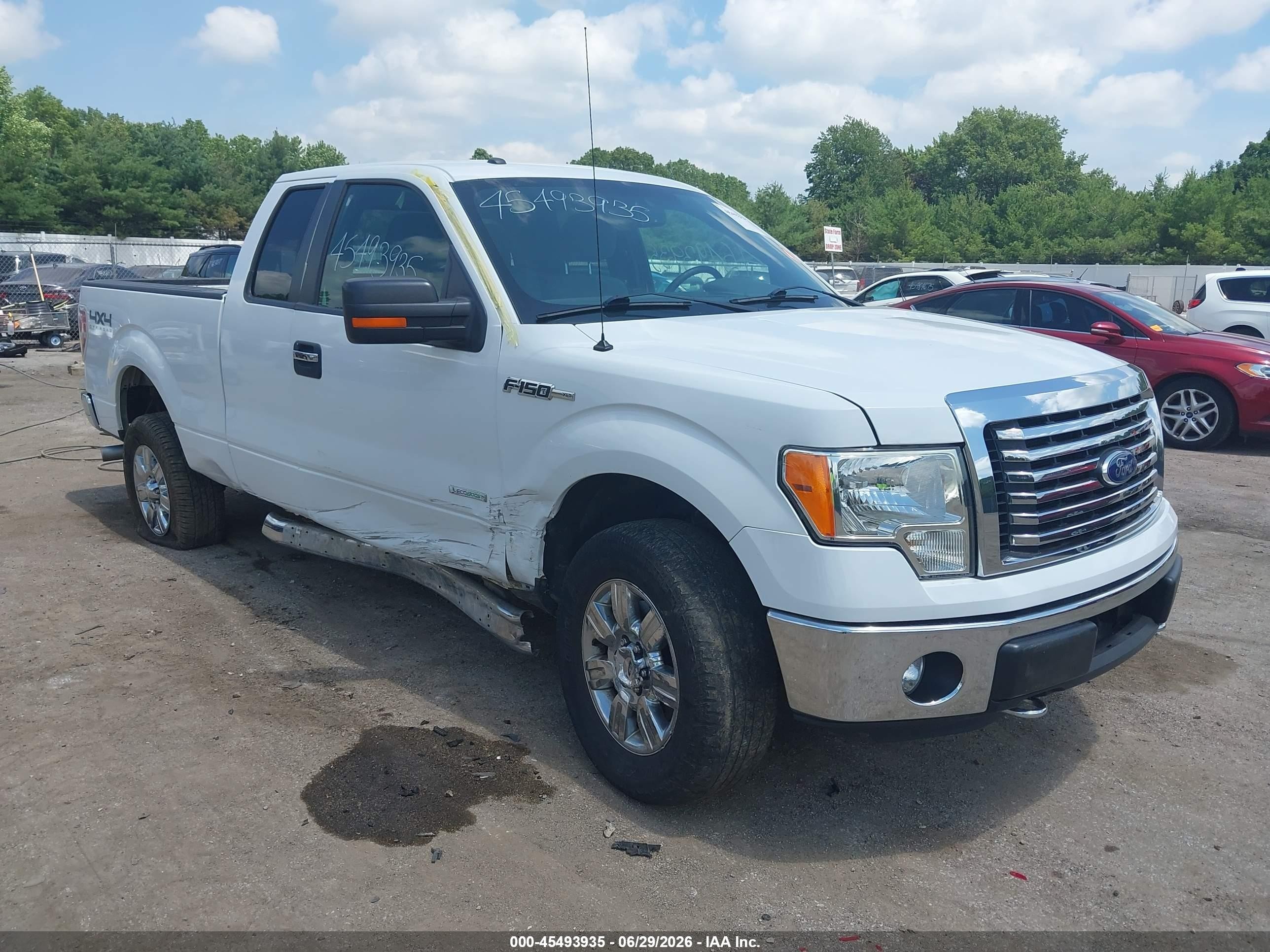 2011 Ford F-150 Xlt Белый vin: 1FTFX1ET3BFC29738