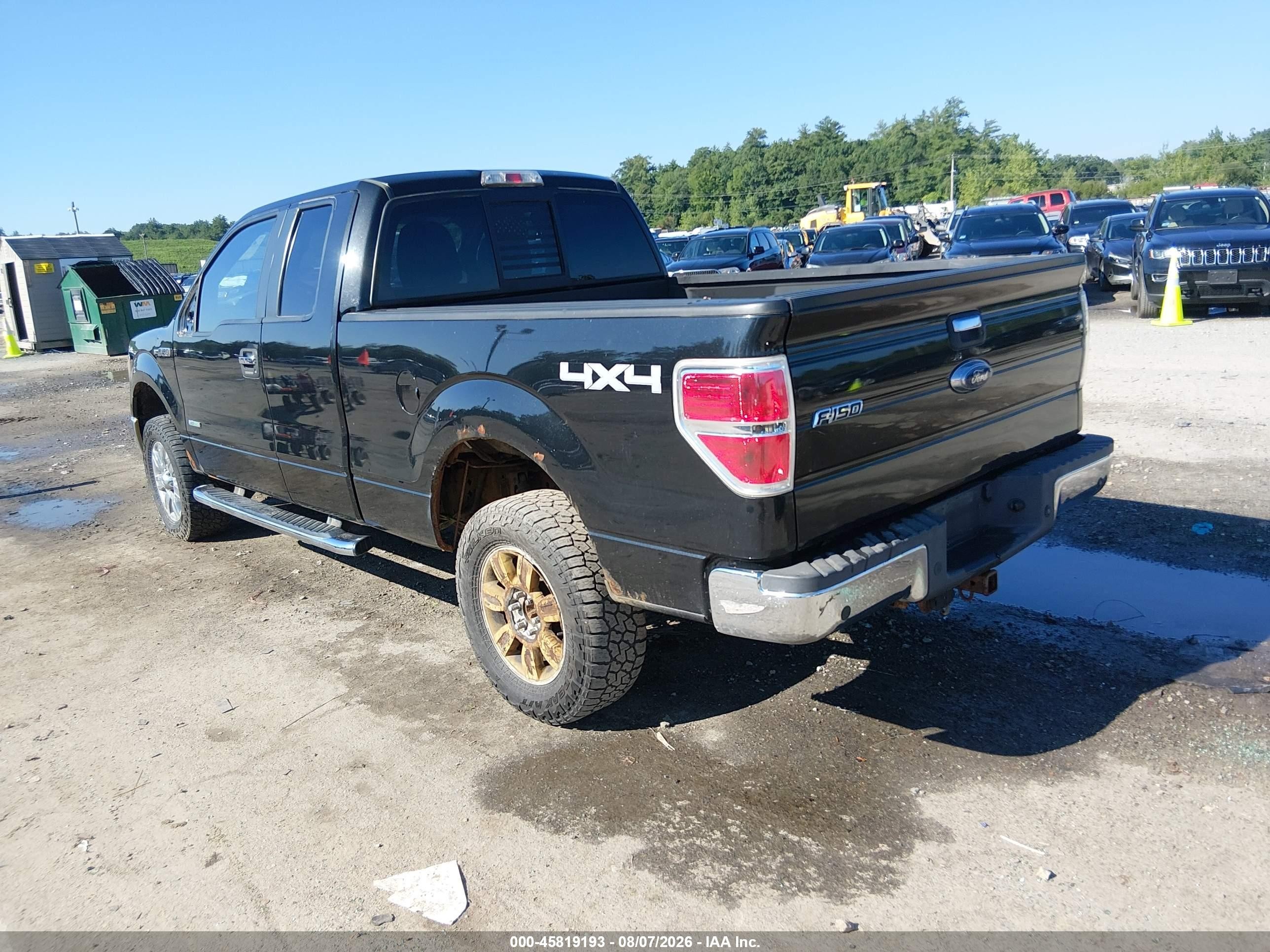 2012 Ford F-150 Xlt Black vin: 1FTFX1ET3CFB39197