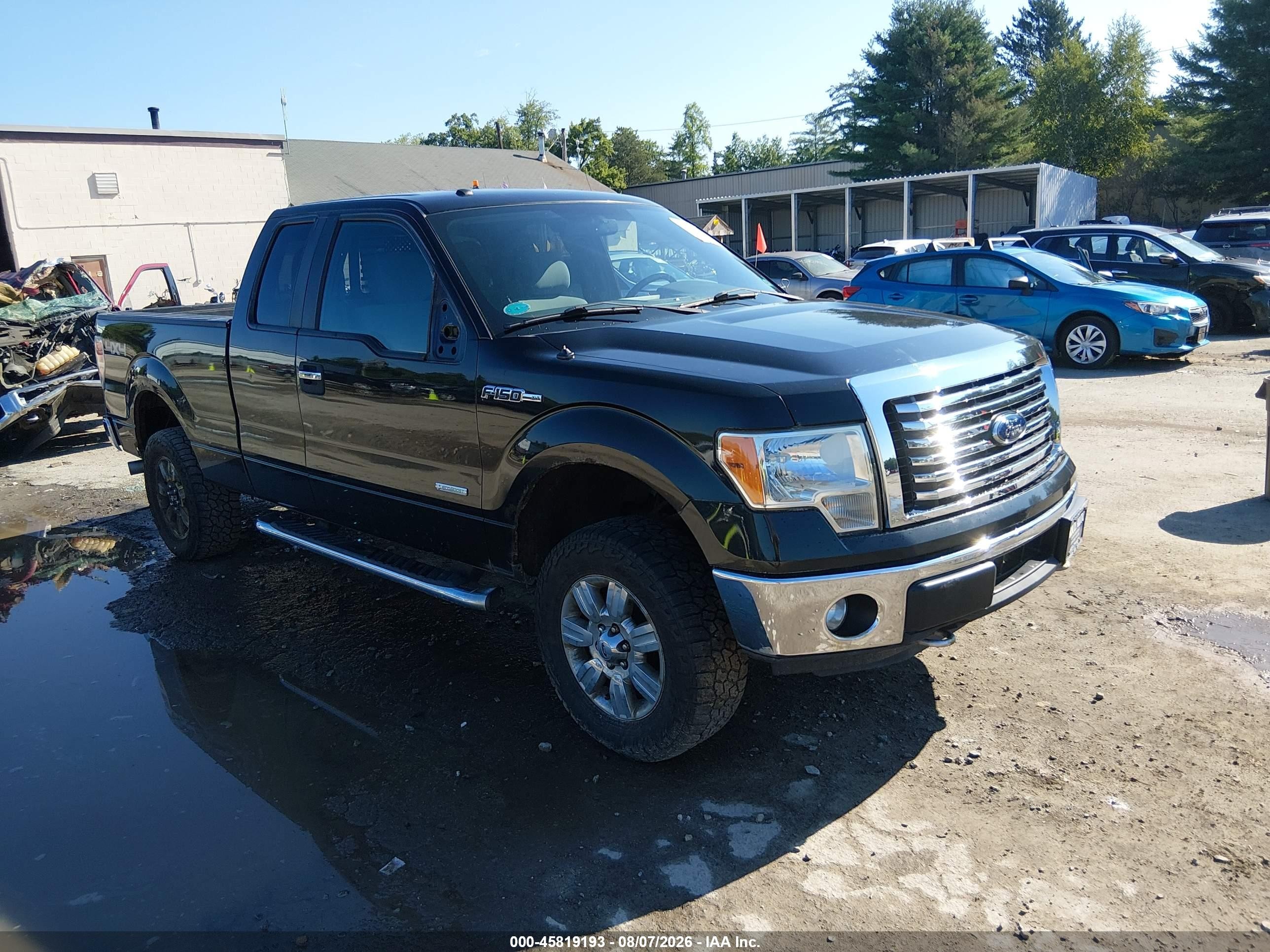 2012 Ford F-150 Xlt Black vin: 1FTFX1ET3CFB39197