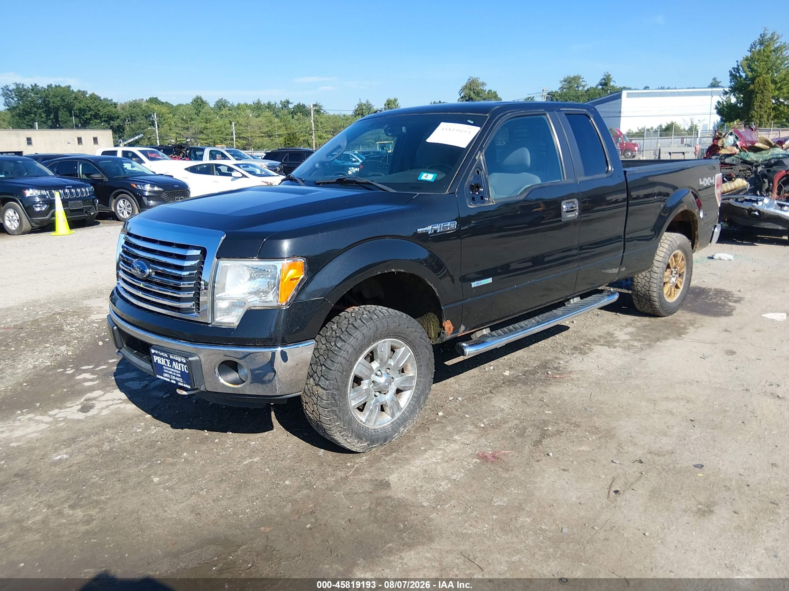 2012 Ford F-150 Xlt Black vin: 1FTFX1ET3CFB39197