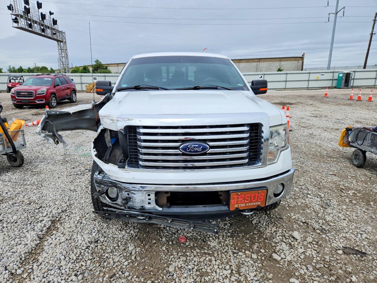 2012 Ford F150 White vin: 1FTFX1ET3CKE17345