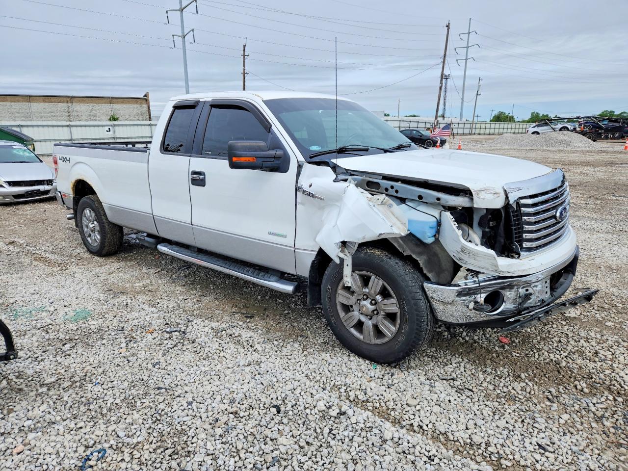 2012 Ford F150 White vin: 1FTFX1ET3CKE17345