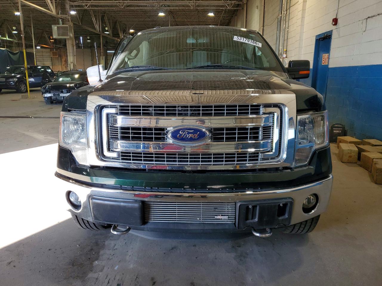 2013 Ford F150 Super Cab Green vin: 1FTFX1ET3DFC20007