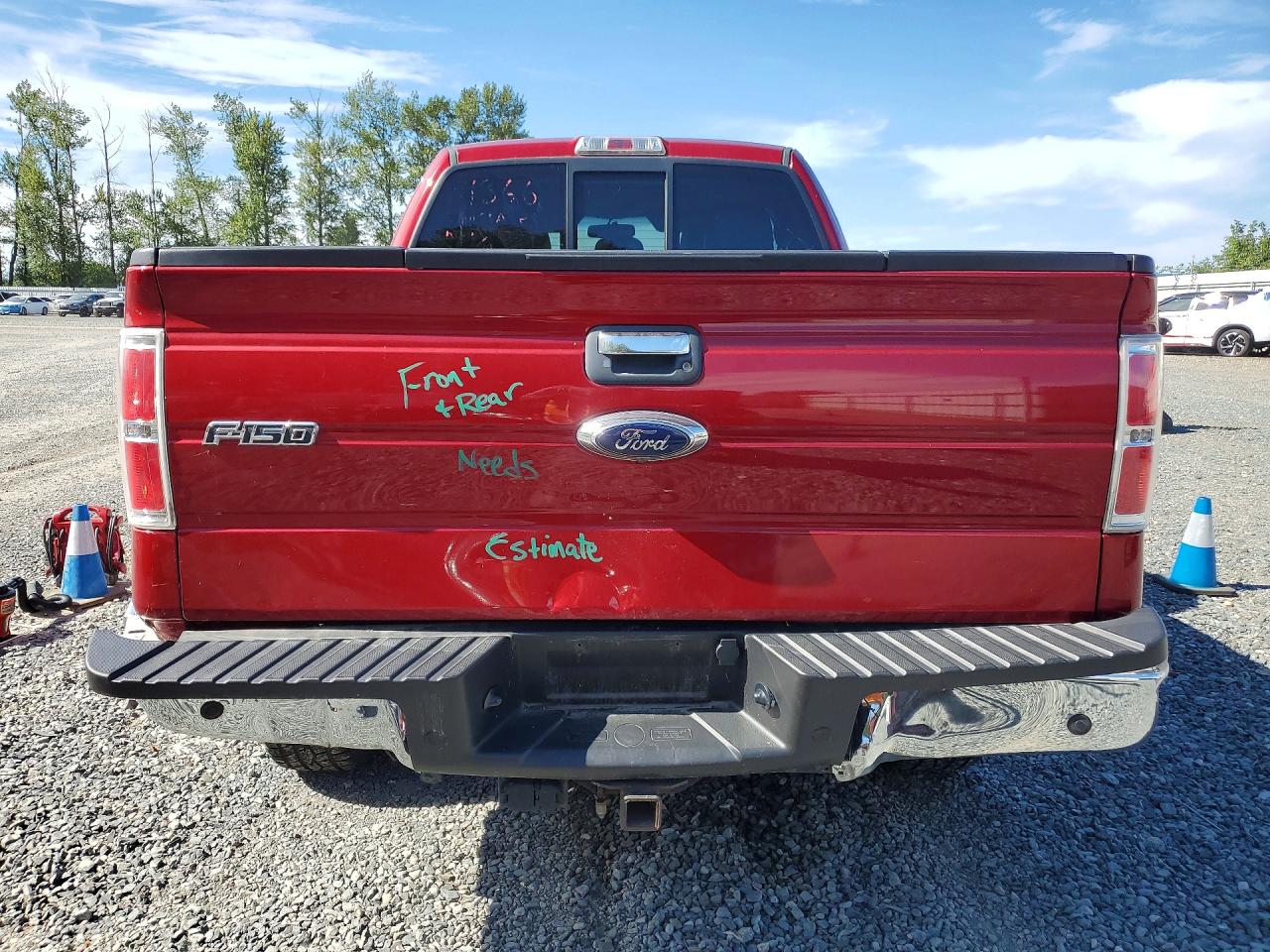 2014 Ford F150 Super Cab Red vin: 1FTFX1ET3EKG57918
