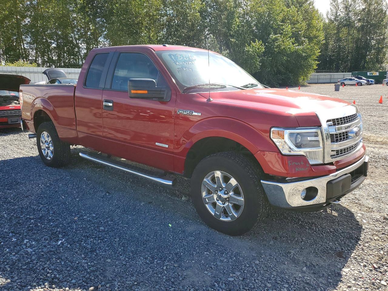 2014 Ford F150 Super Cab Red vin: 1FTFX1ET3EKG57918