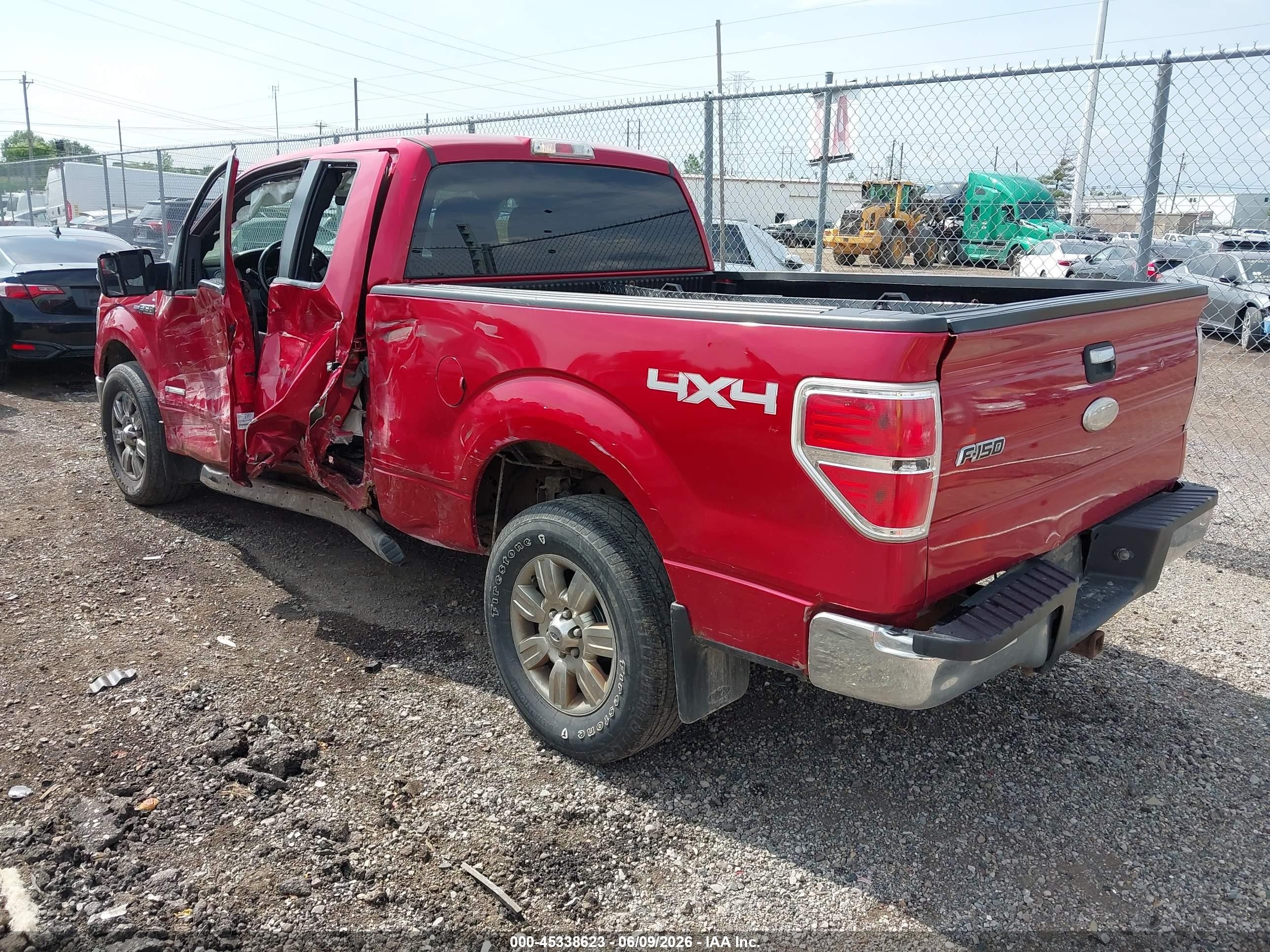 2012 Ford F-150 Xlt Red vin: 1FTFX1ET4CFA84629