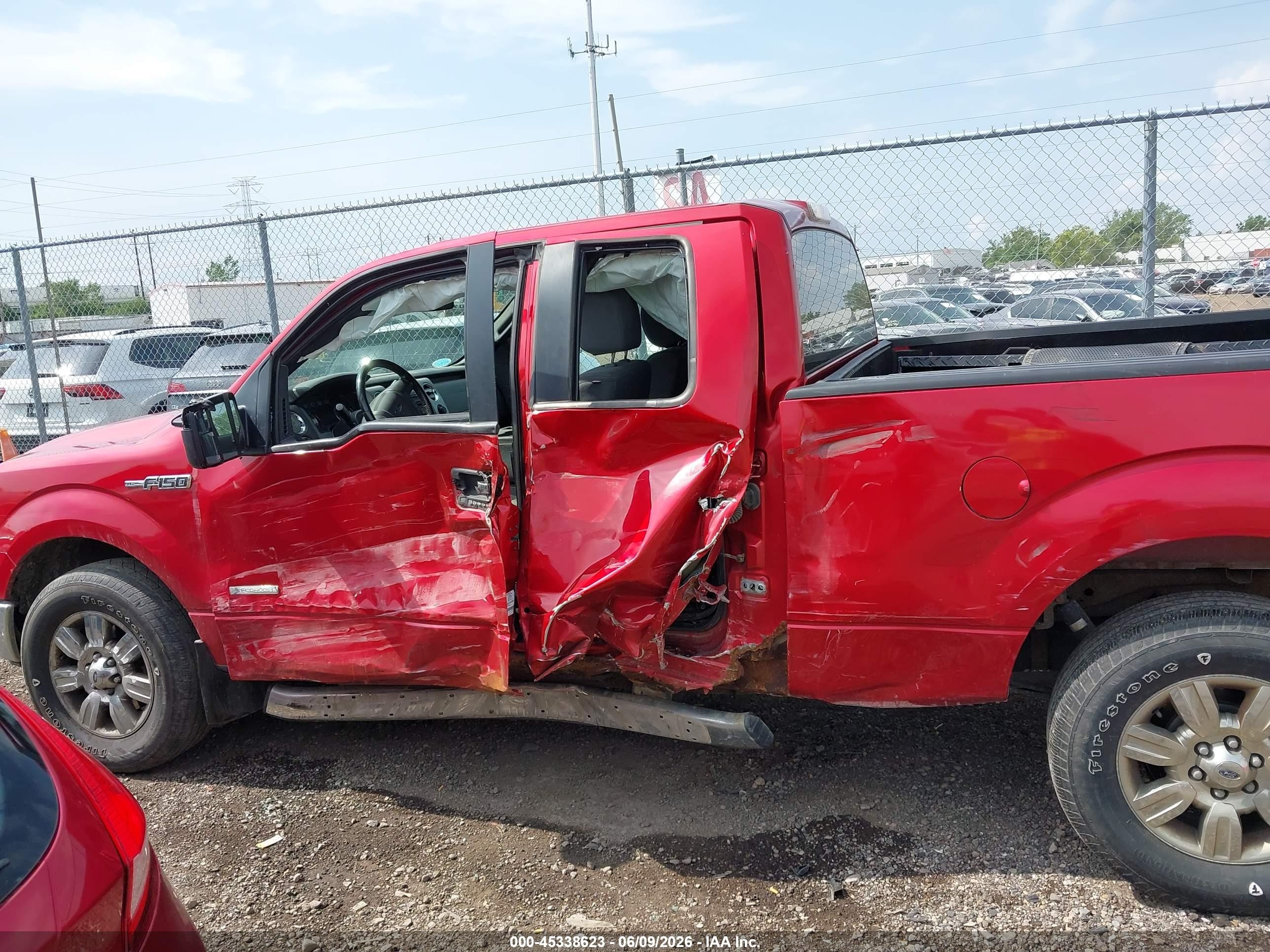 2012 Ford F-150 Xlt Red vin: 1FTFX1ET4CFA84629