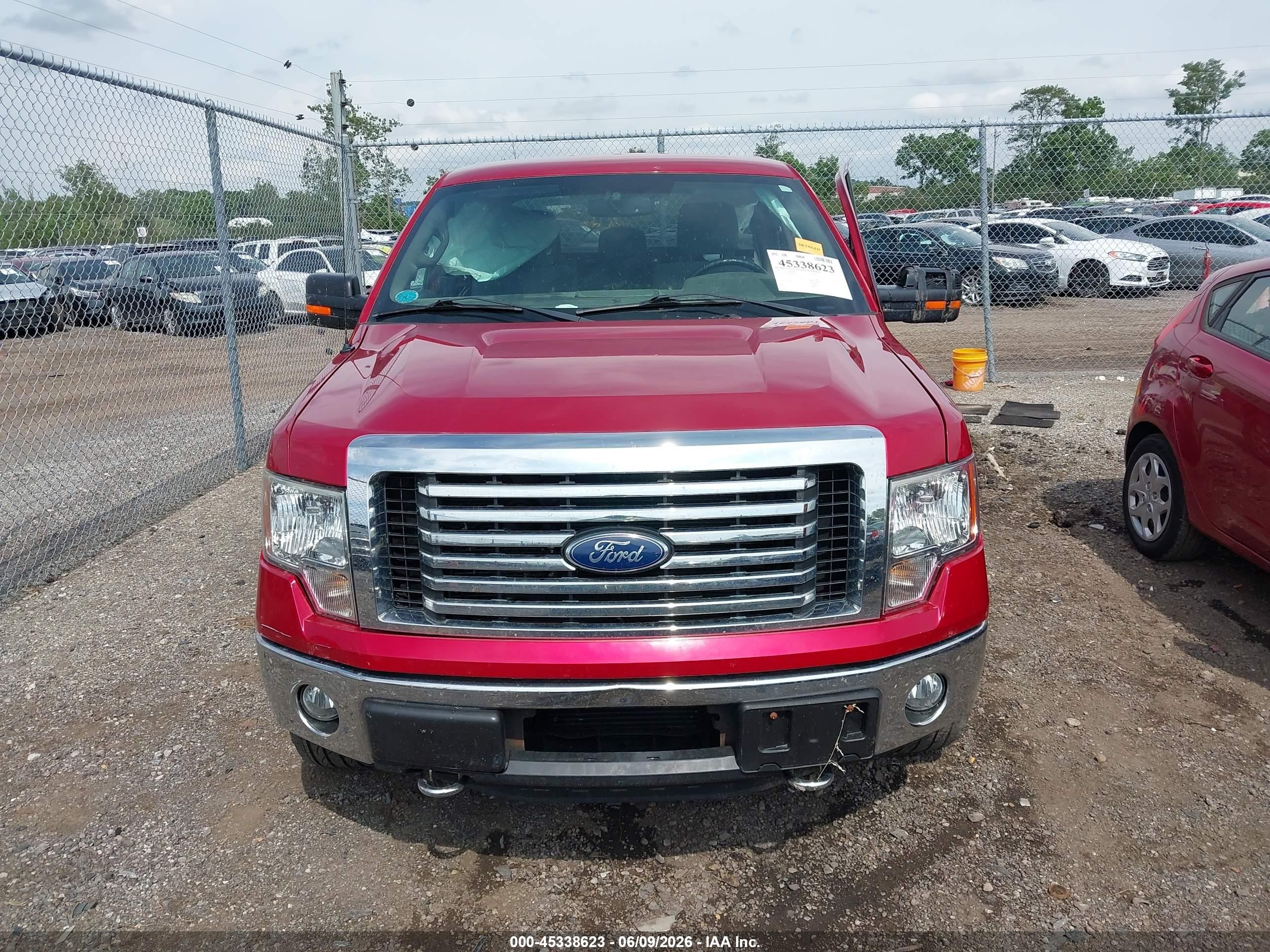 2012 Ford F-150 Xlt Red vin: 1FTFX1ET4CFA84629