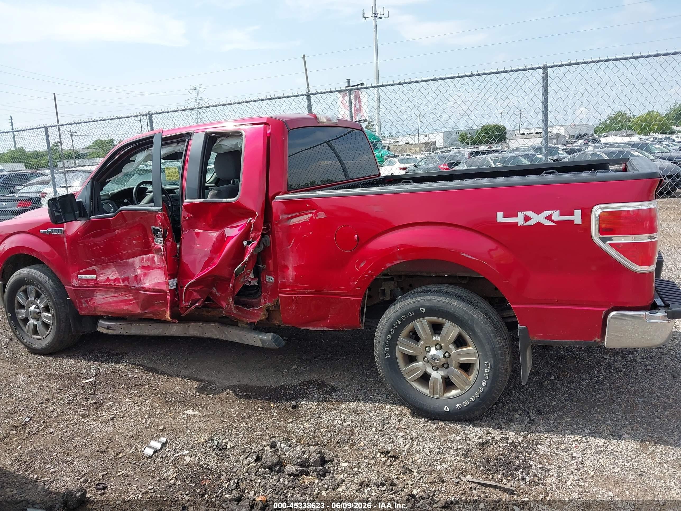 2012 Ford F-150 Xlt Red vin: 1FTFX1ET4CFA84629