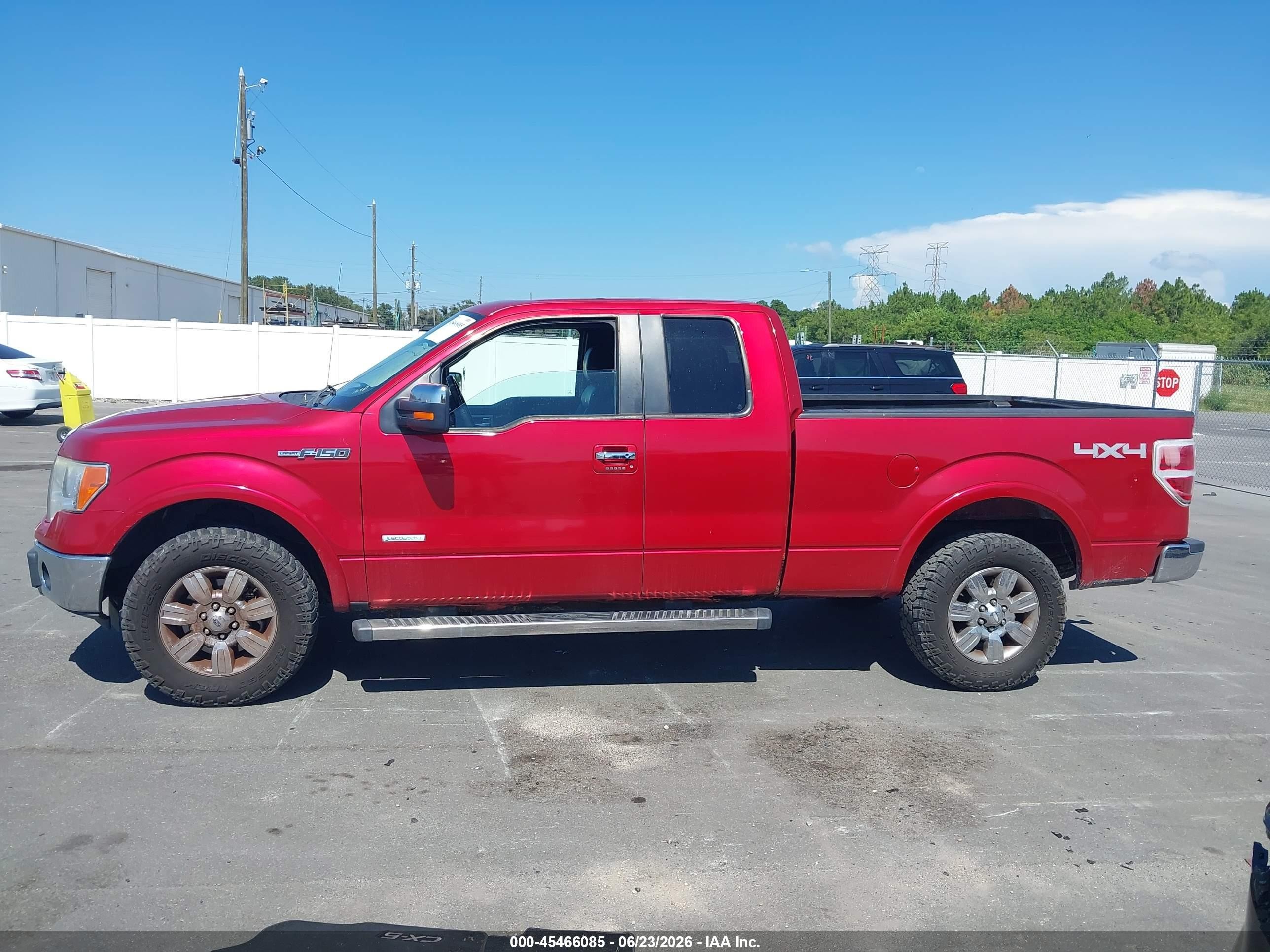2012 Ford F-150 Fx4/lariat/xl/xlt Red vin: 1FTFX1ET4CFB19959