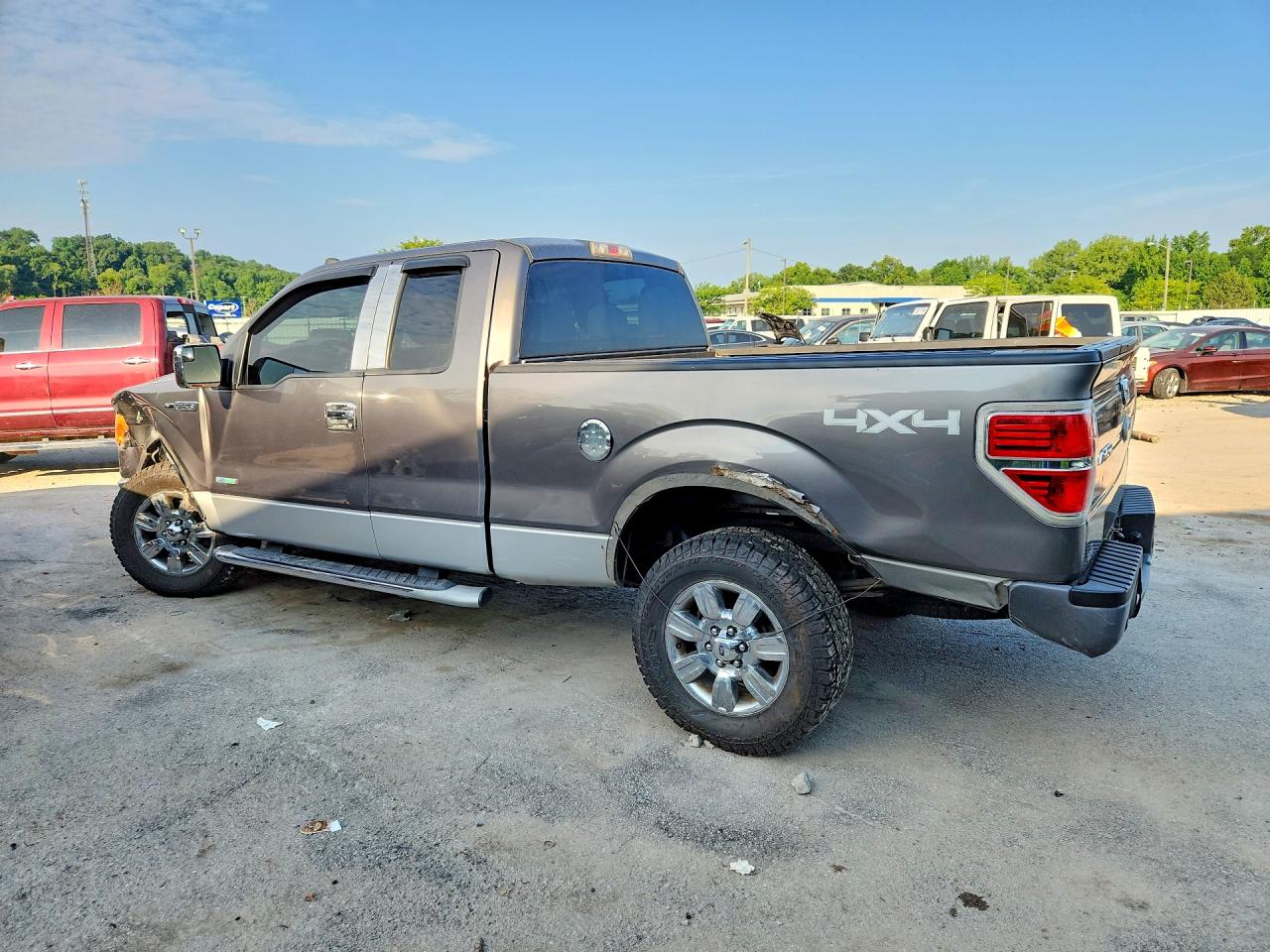 2012 Ford F150 Super Cab Gray vin: 1FTFX1ET4CFB34039