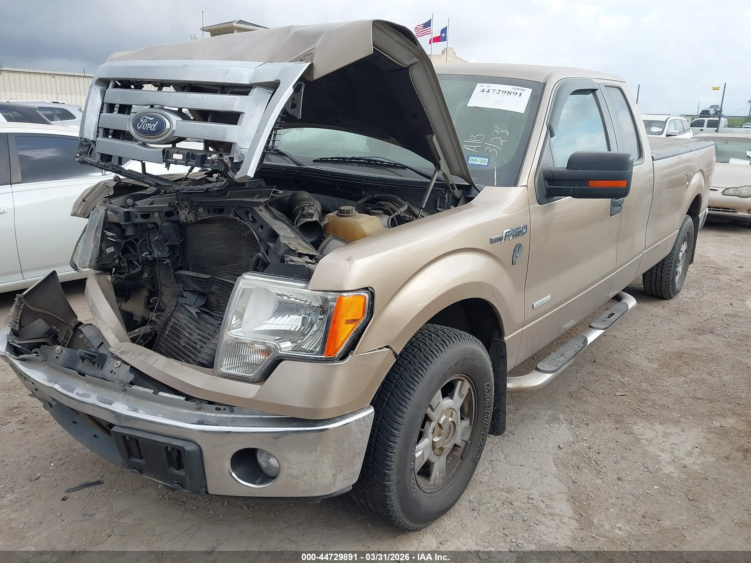 2012 Ford F-150 Xlt Champagne vin: 1FTFX1ET4CKD95713