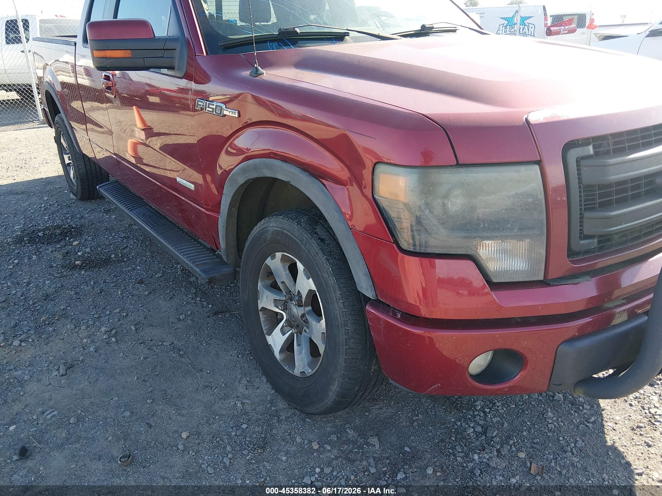 2013 Ford F-150 Fx4 Maroon vin: 1FTFX1ET4DFB15685