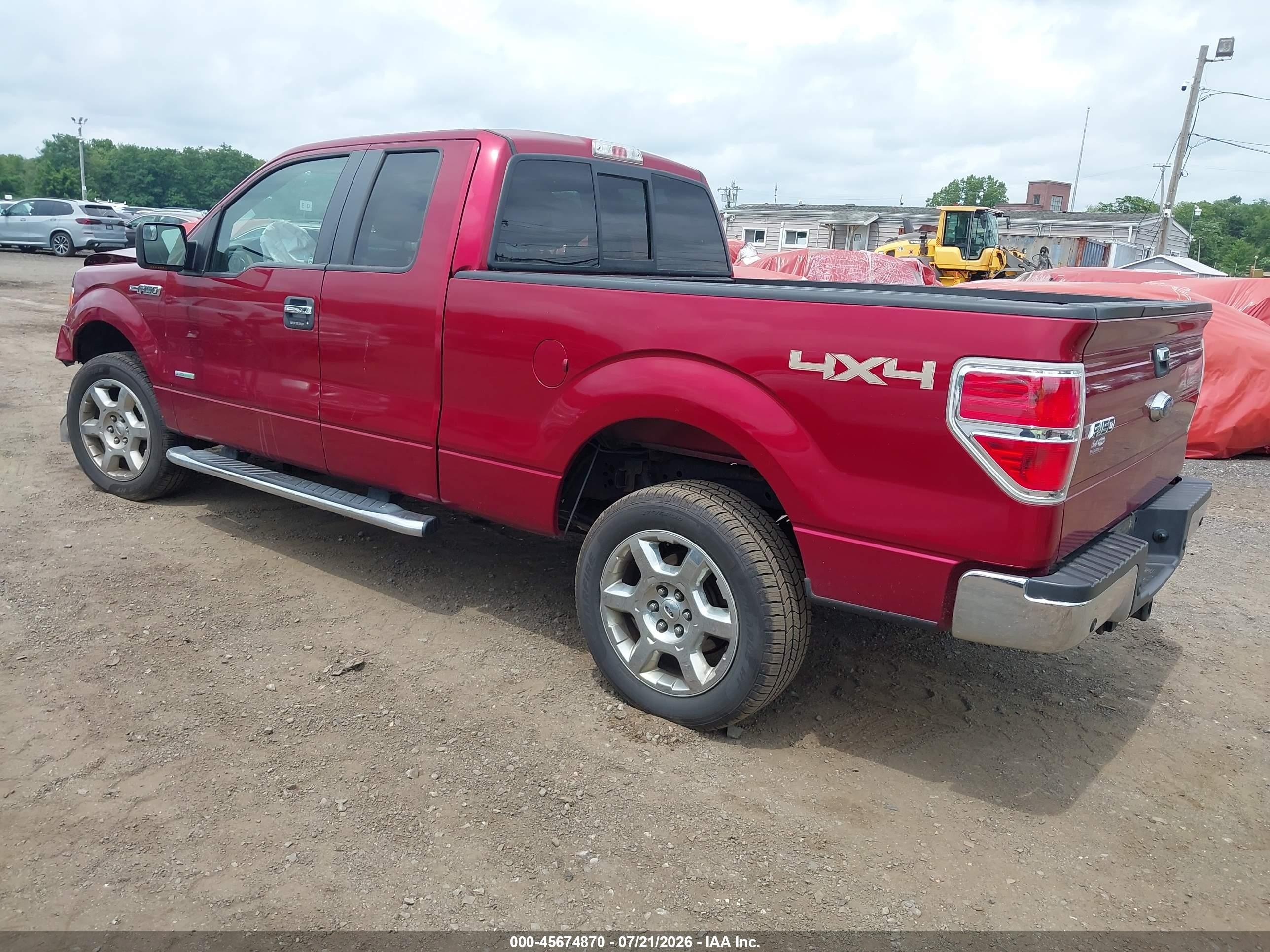 2013 Ford F-150 Xlt Red vin: 1FTFX1ET4DFC16208