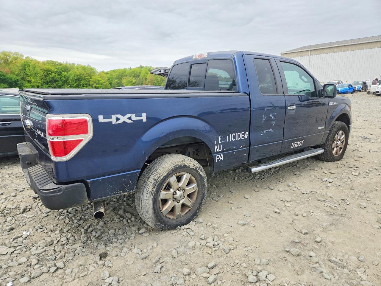 2013 Ford F150 Super Cab Синий vin: 1FTFX1ET5DFD01607