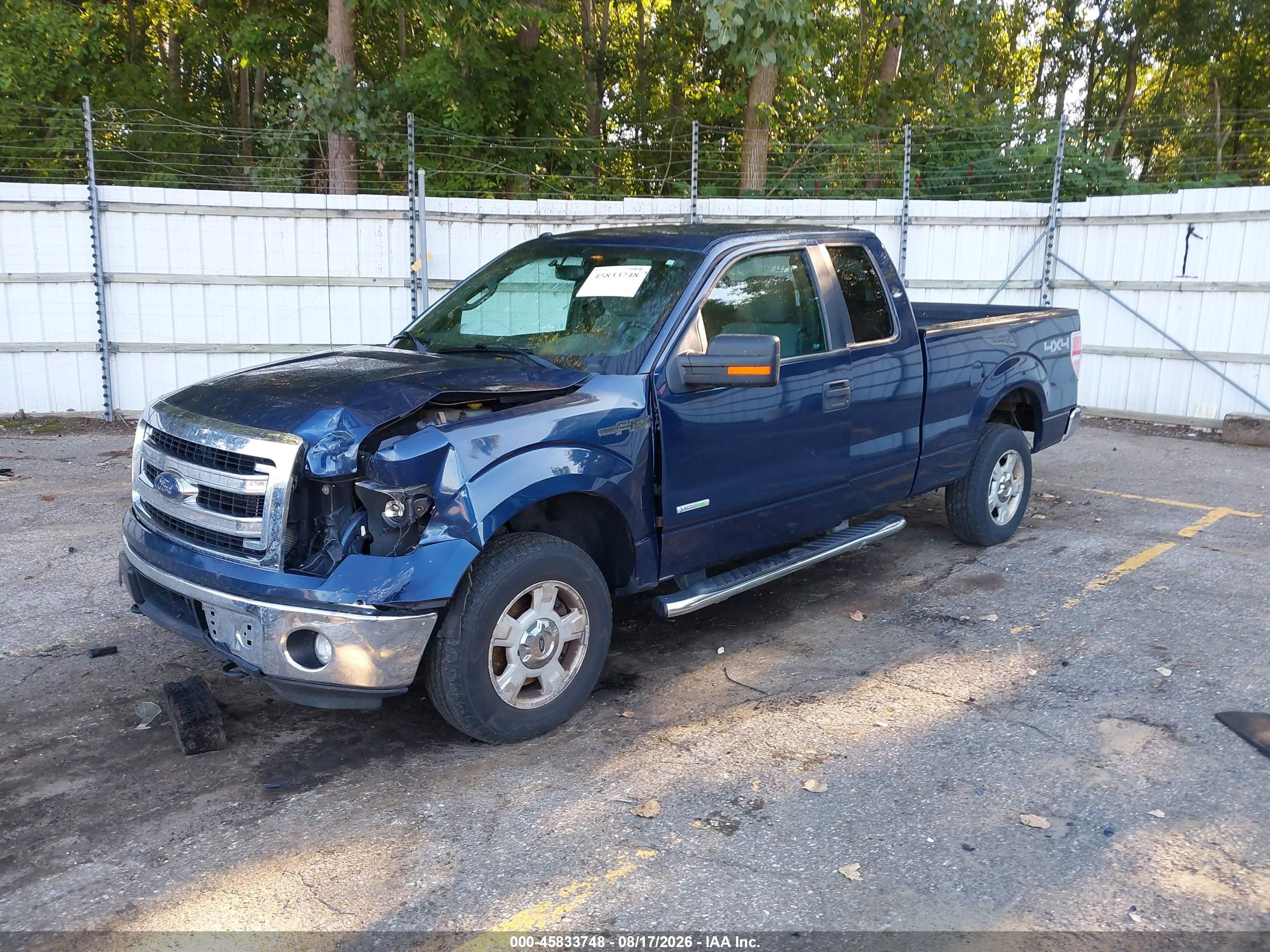 2014 Ford F-150 Xlt Blue vin: 1FTFX1ET5EFB44615