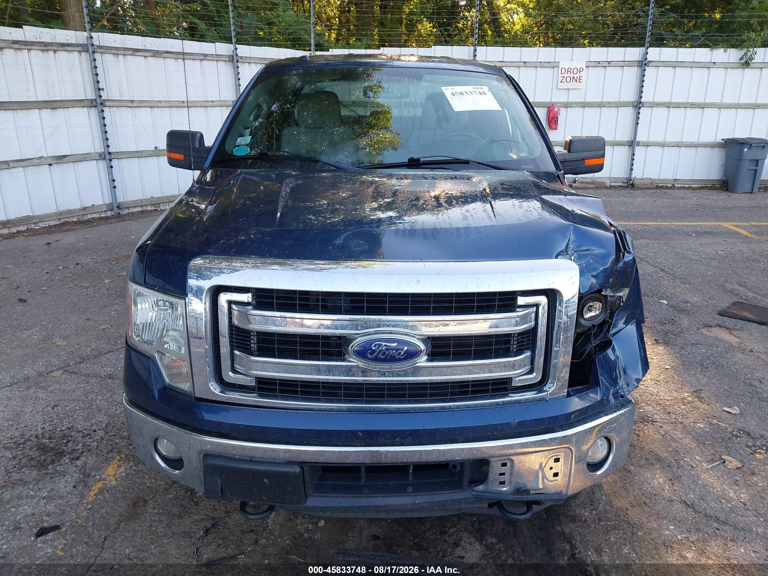 2014 Ford F-150 Xlt Blue vin: 1FTFX1ET5EFB44615