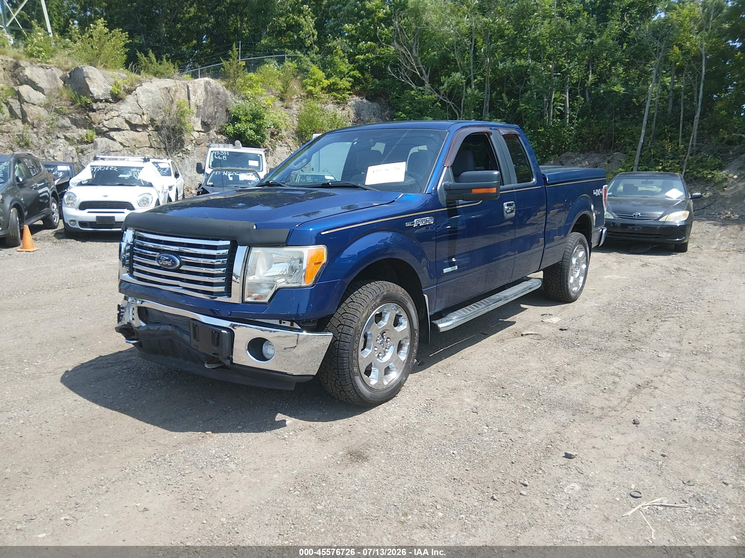 2011 Ford F-150 Xlt Blue vin: 1FTFX1ET6BFB79997