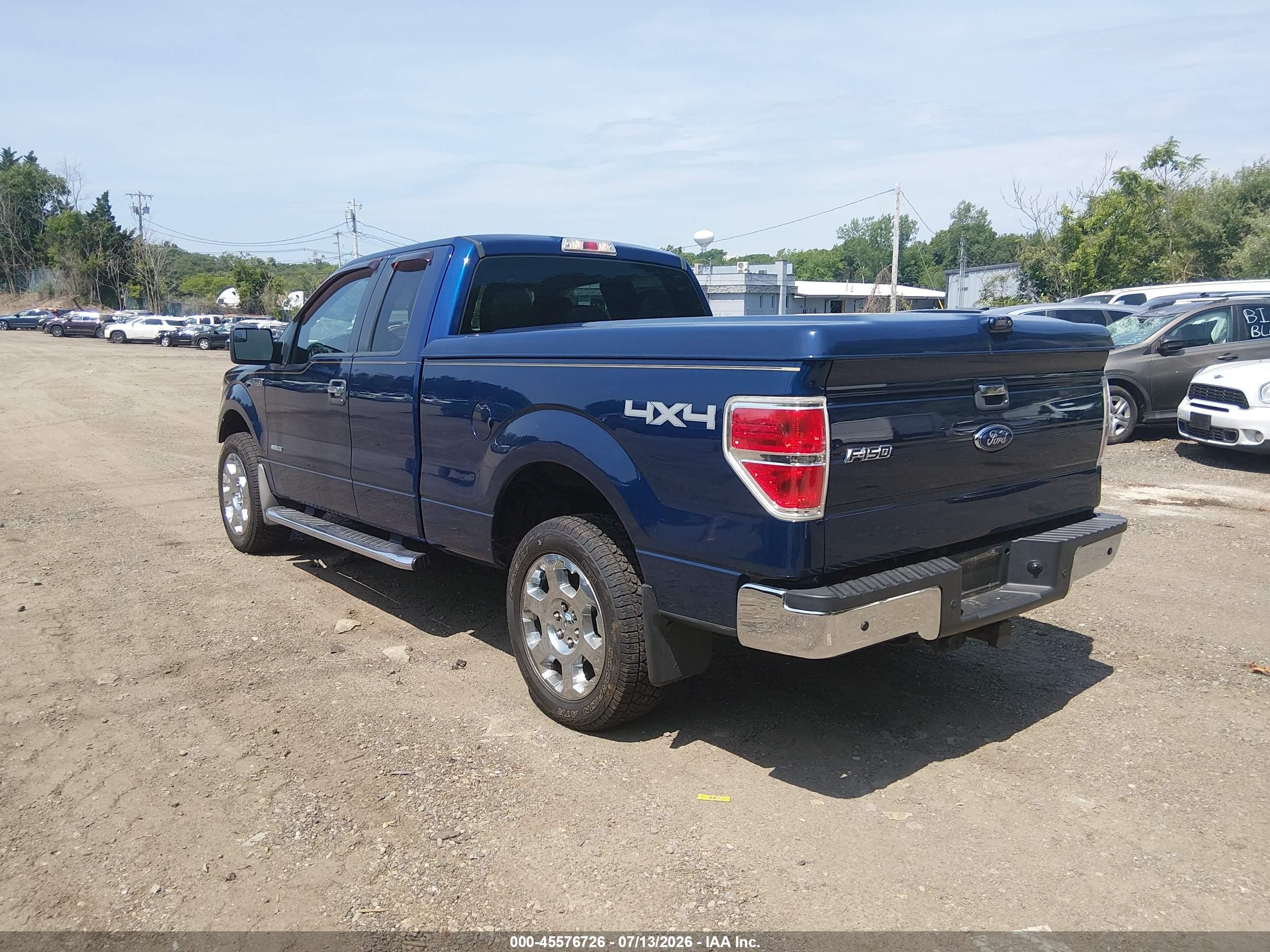 2011 Ford F-150 Xlt Blue vin: 1FTFX1ET6BFB79997
