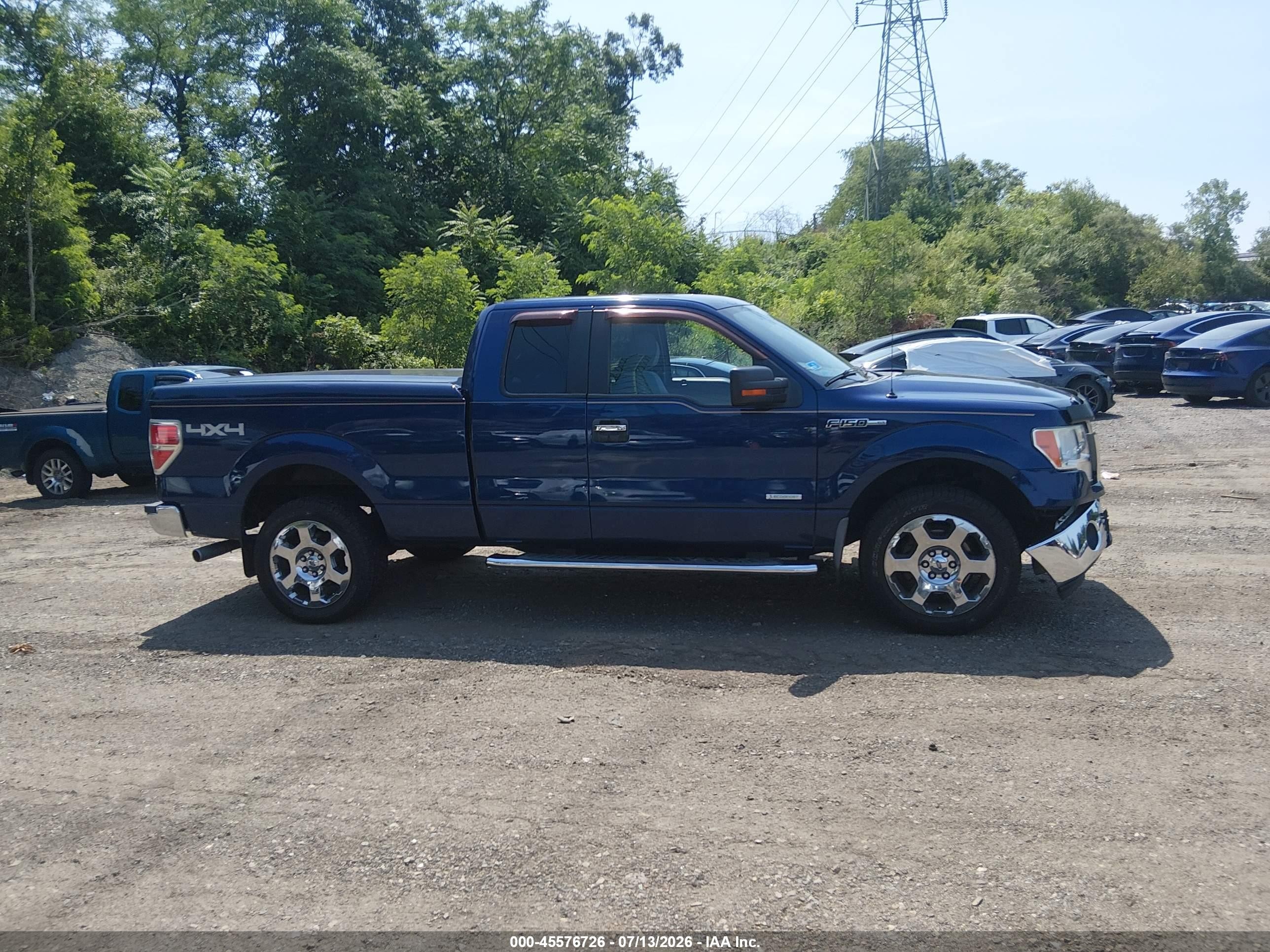 2011 Ford F-150 Xlt Blue vin: 1FTFX1ET6BFB79997