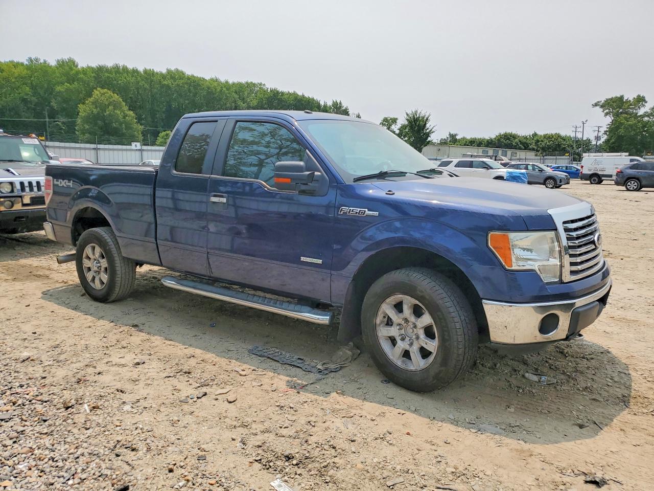 2011 Ford F150 Super Cab Blue vin: 1FTFX1ET6BFC24842