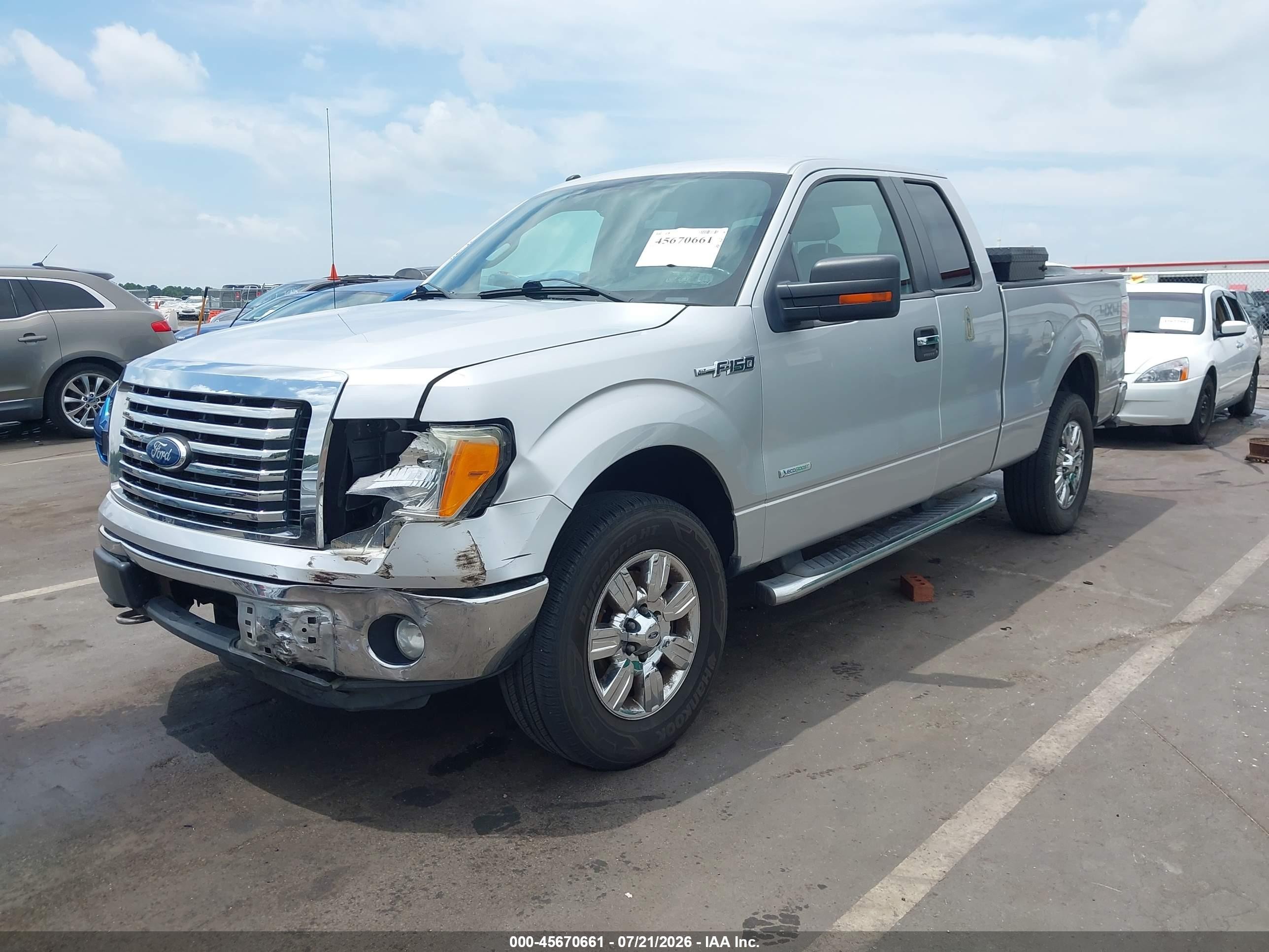2011 Ford F-150 Xlt Серебряный vin: 1FTFX1ET6BFC26087