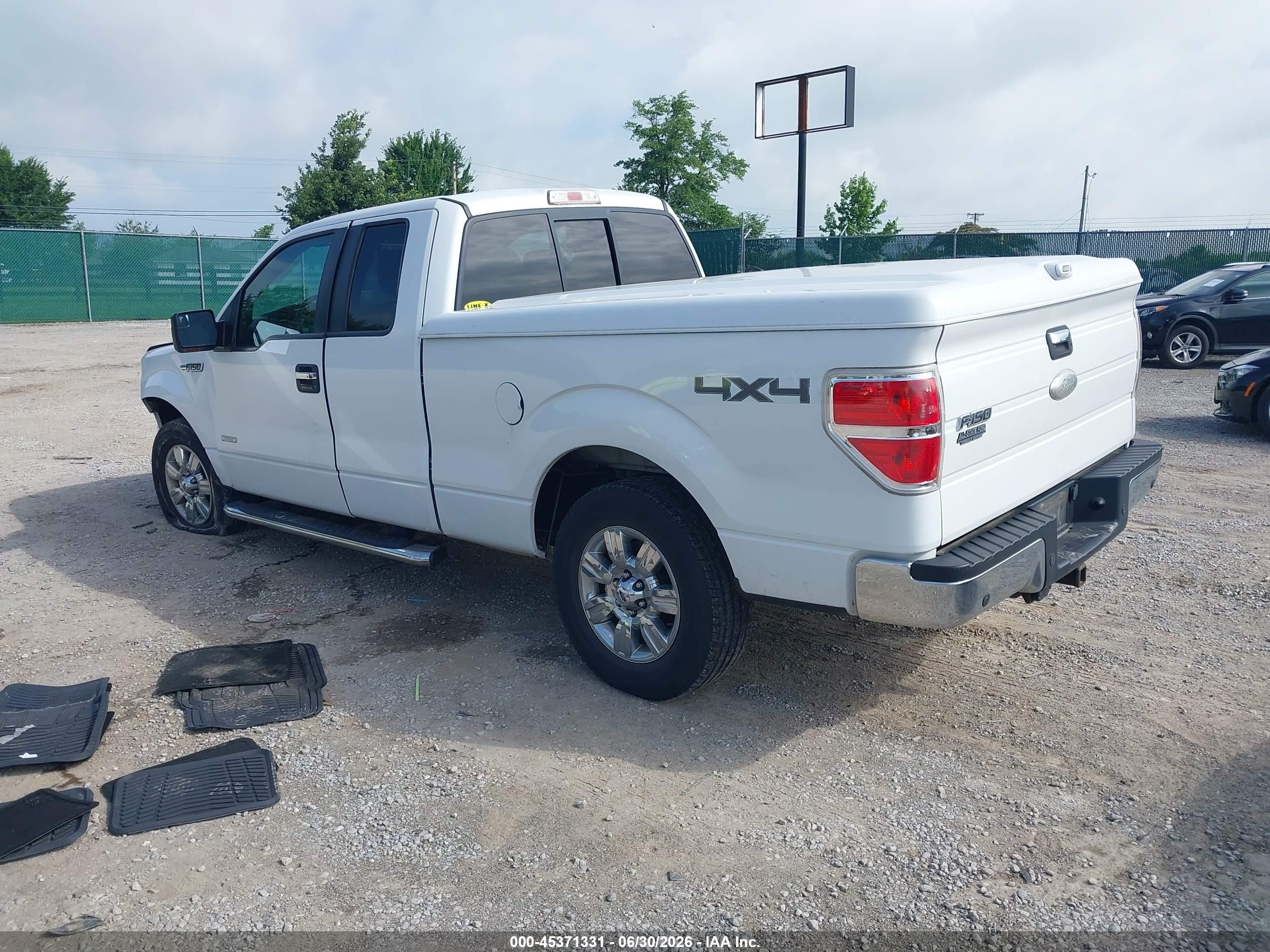 2011 Ford F-150 Xlt White vin: 1FTFX1ET6BFC26414