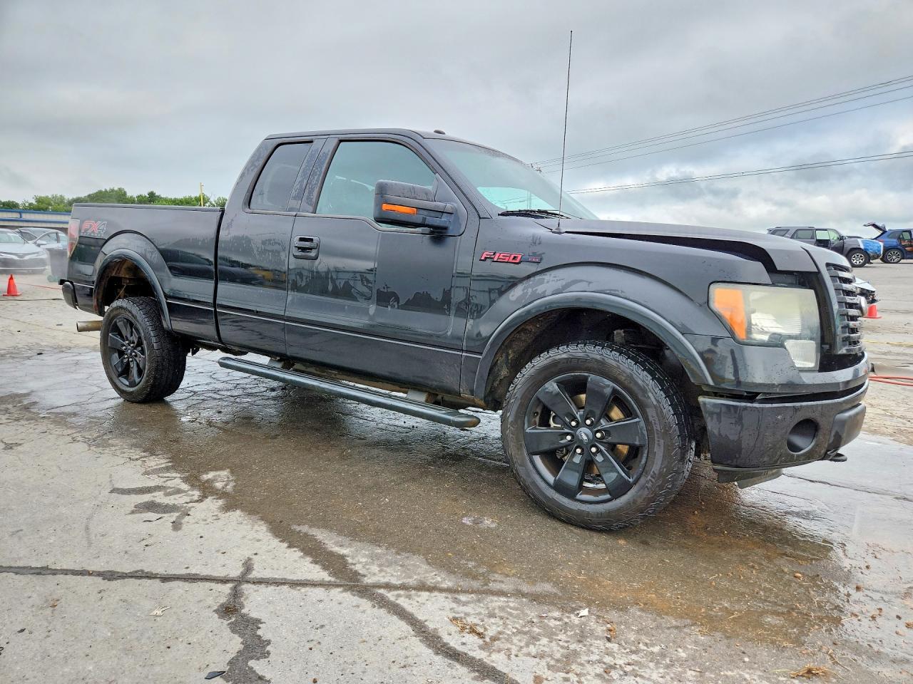 2012 Ford F150 Super Cab Черный vin: 1FTFX1ET6CFA74135