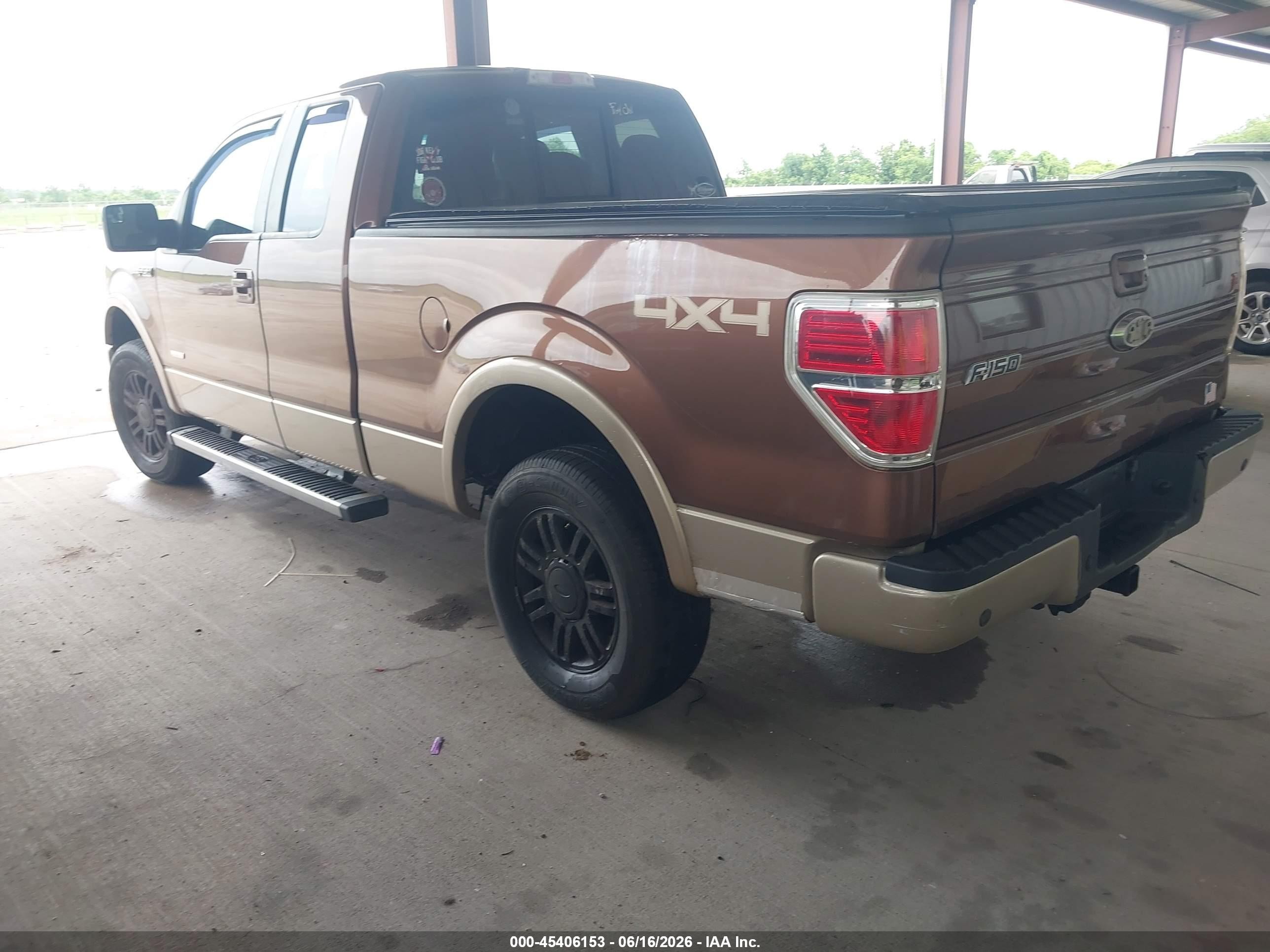 2012 Ford F-150 Lariat Brown vin: 1FTFX1ET6CFA98435