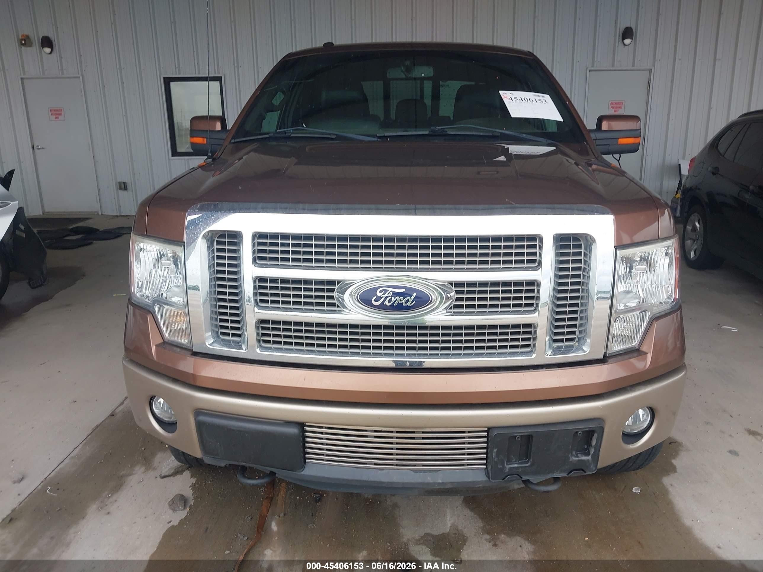 2012 Ford F-150 Lariat Brown vin: 1FTFX1ET6CFA98435