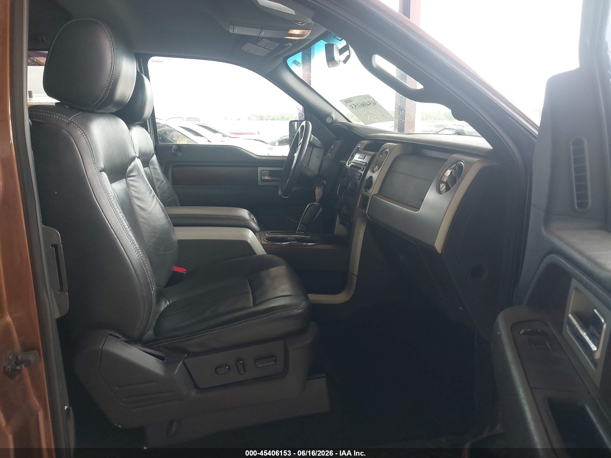 2012 Ford F-150 Lariat Brown vin: 1FTFX1ET6CFA98435