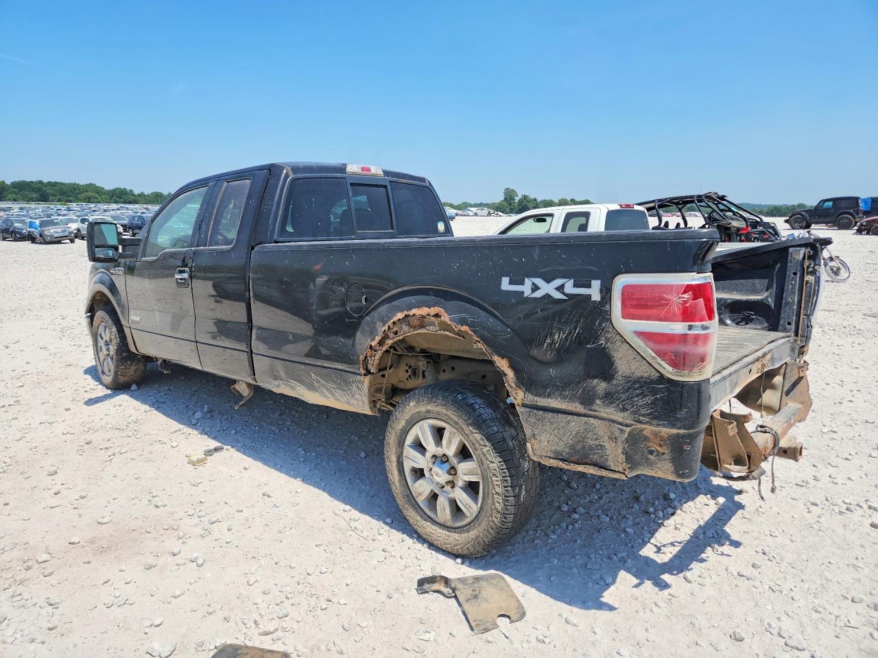 2012 Ford F150 Super Cab Black vin: 1FTFX1ET6CKD93865